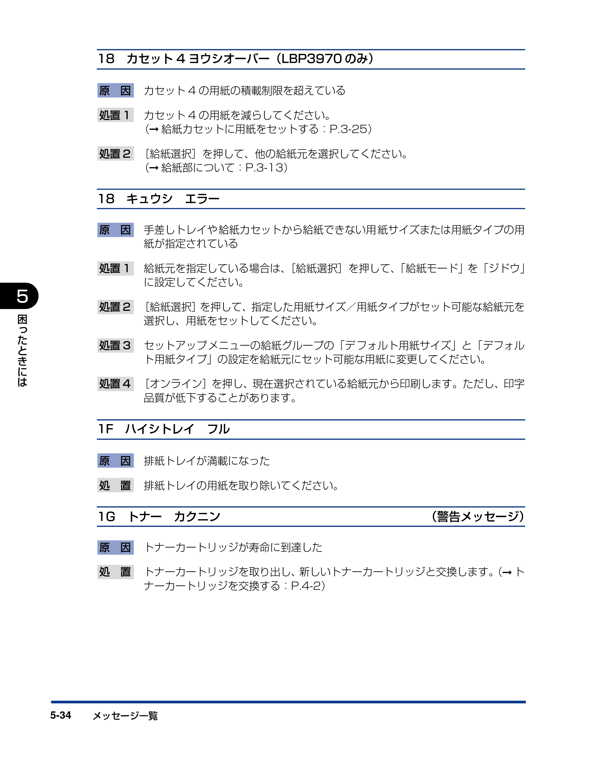 キヤノン LBP3970/3920 ユーザーズガイド 2010年1月20日掲載 （PDF形式／7.39Mバイト） — 原本ページ — 216ページ
