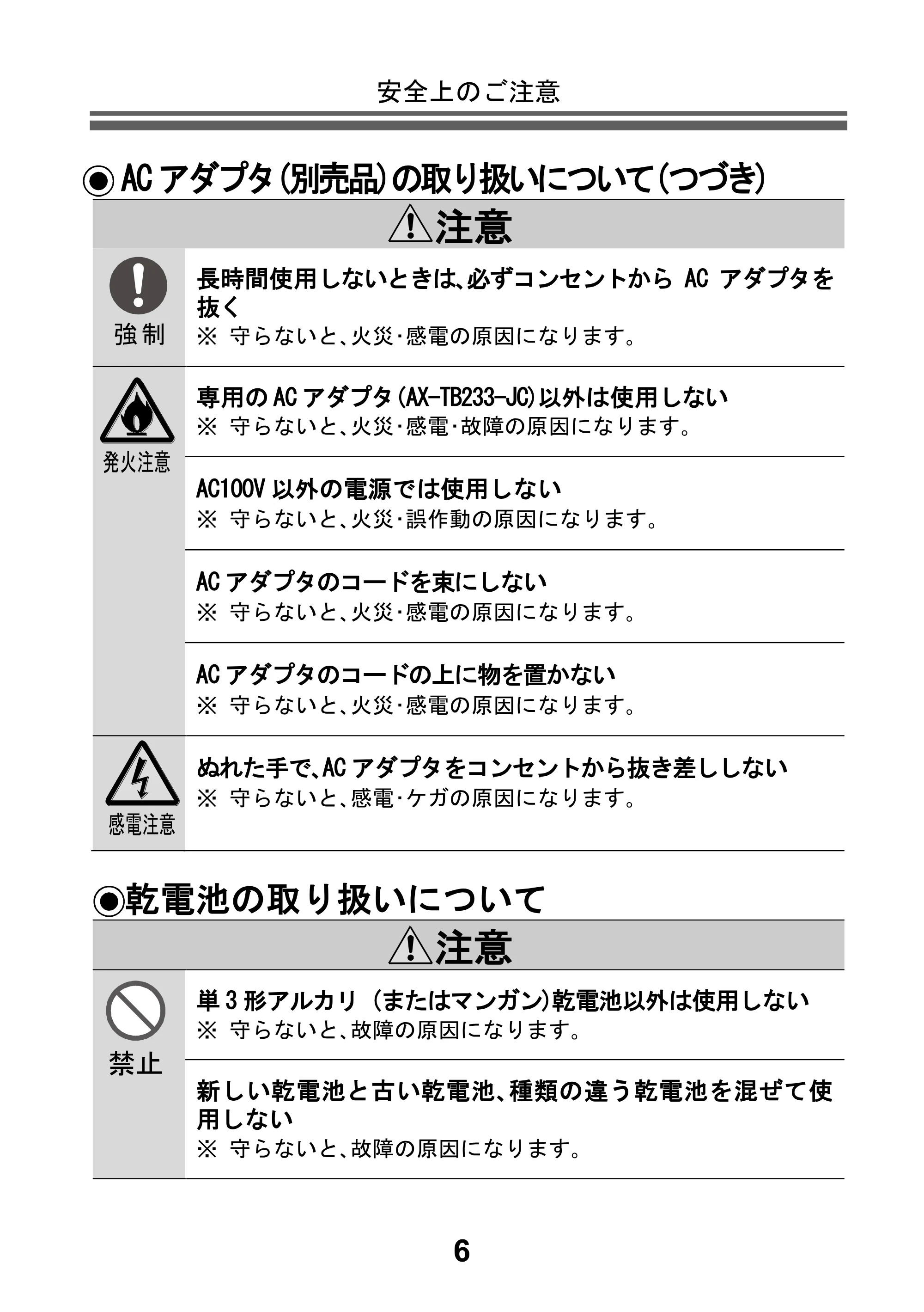 アイリスオーヤマ BPU-103 取扱説明書 — 原本ページ — 8ページ