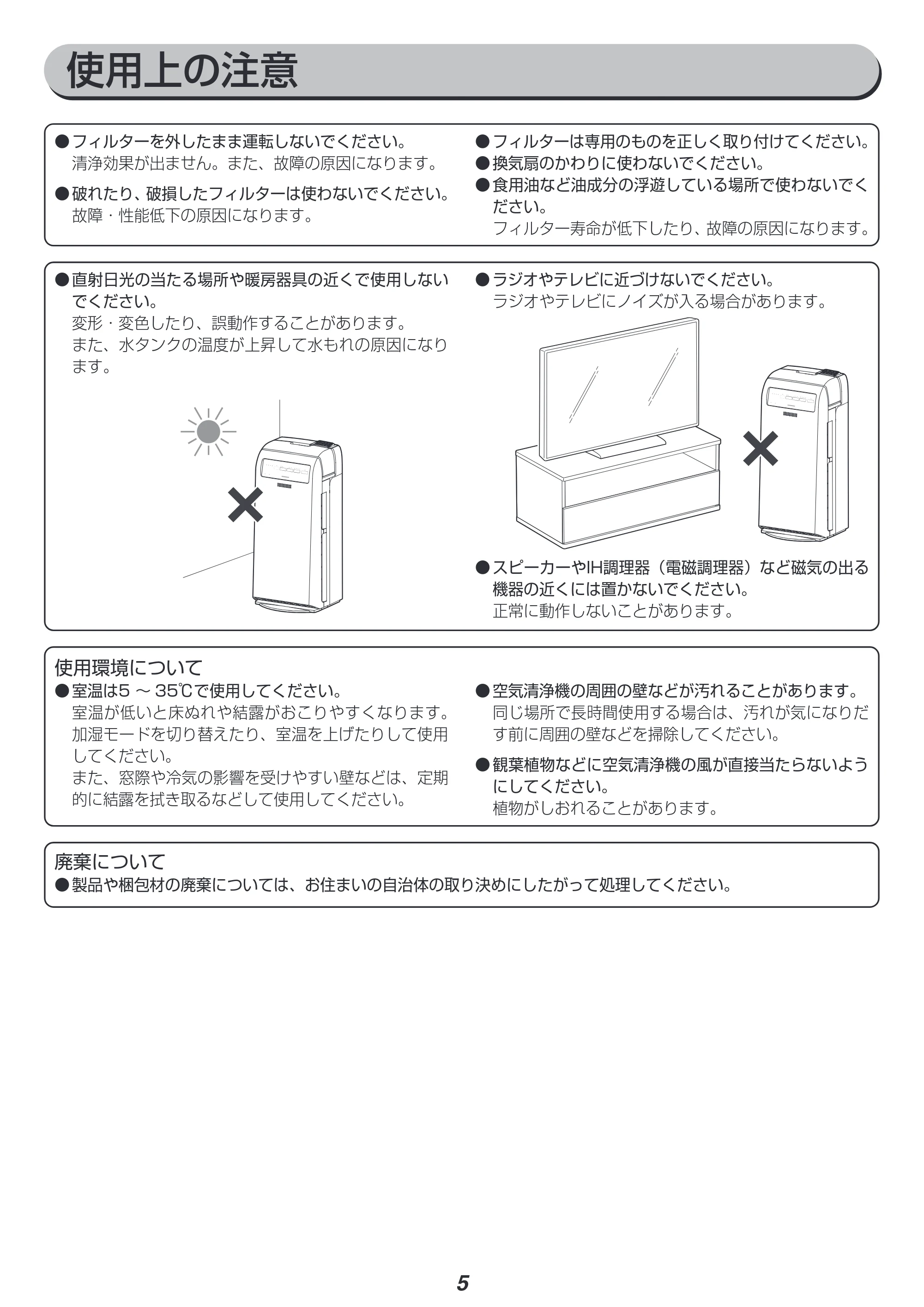 アイリスオーヤマ RHF-404 取扱説明書 — 原本ページ — 5ページ