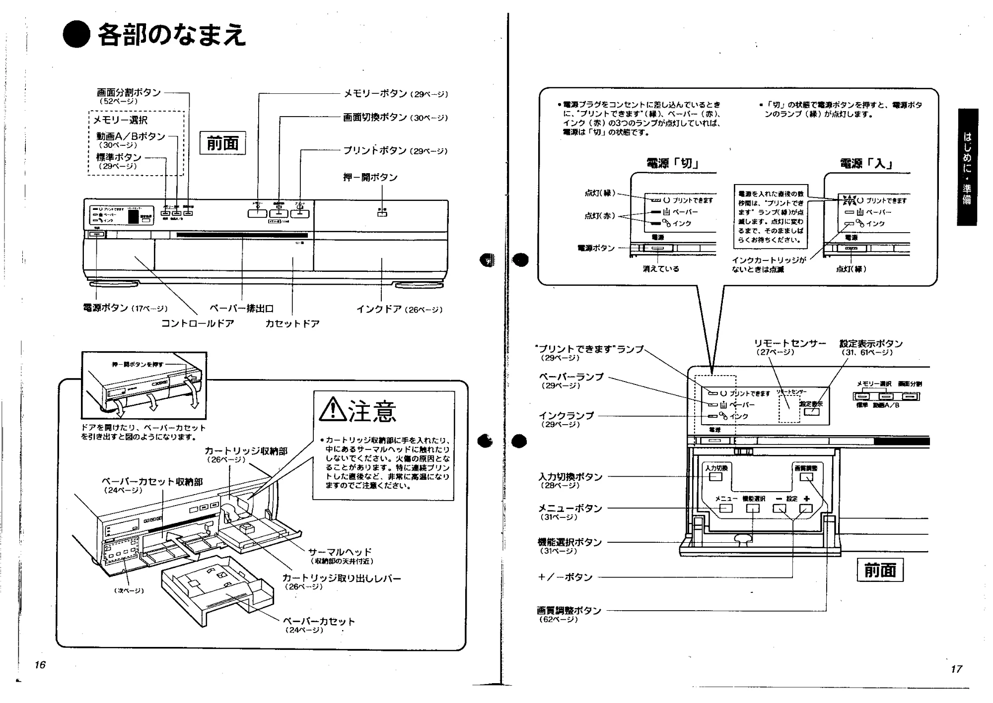 日立 VYVP20 取扱説明書 — はじめに・準備 — 図版 8-1 — 8ページ