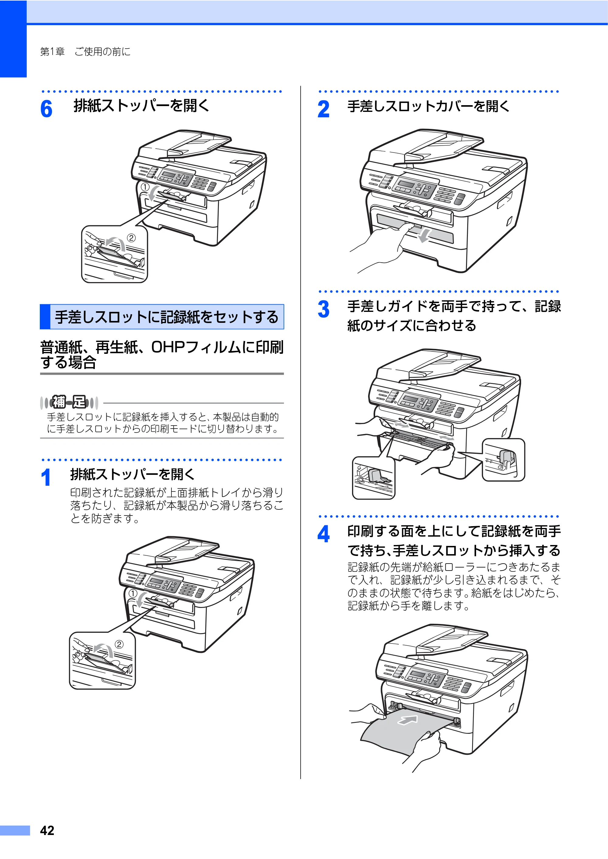 ブラザー MFC-7340 / MFC-7840W 取扱説明書（本体） — 原本ページ — 42ページ