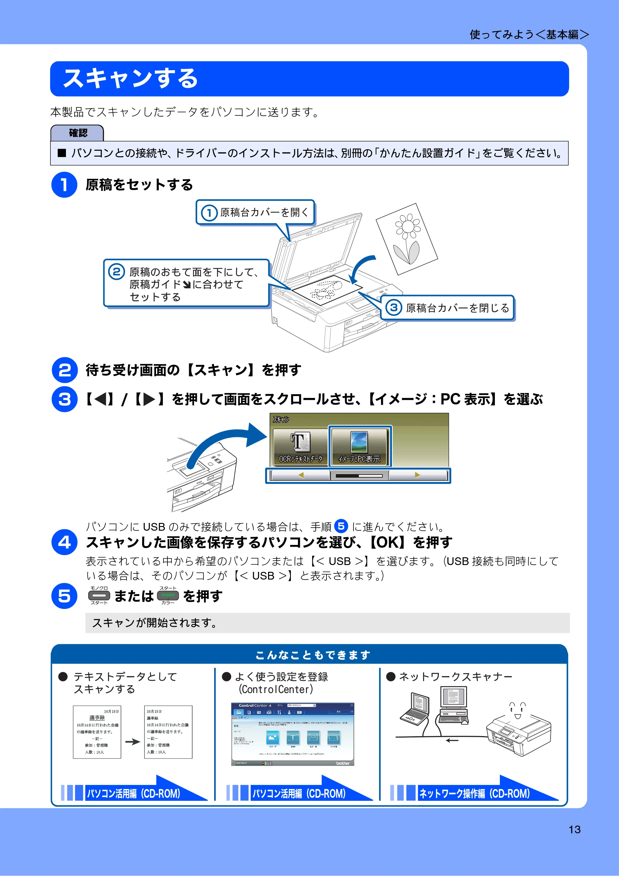 ブラザー DCP-J925N ユーザーズガイド ~基本編~ — スキャンする — 原本ページ — 15ページ