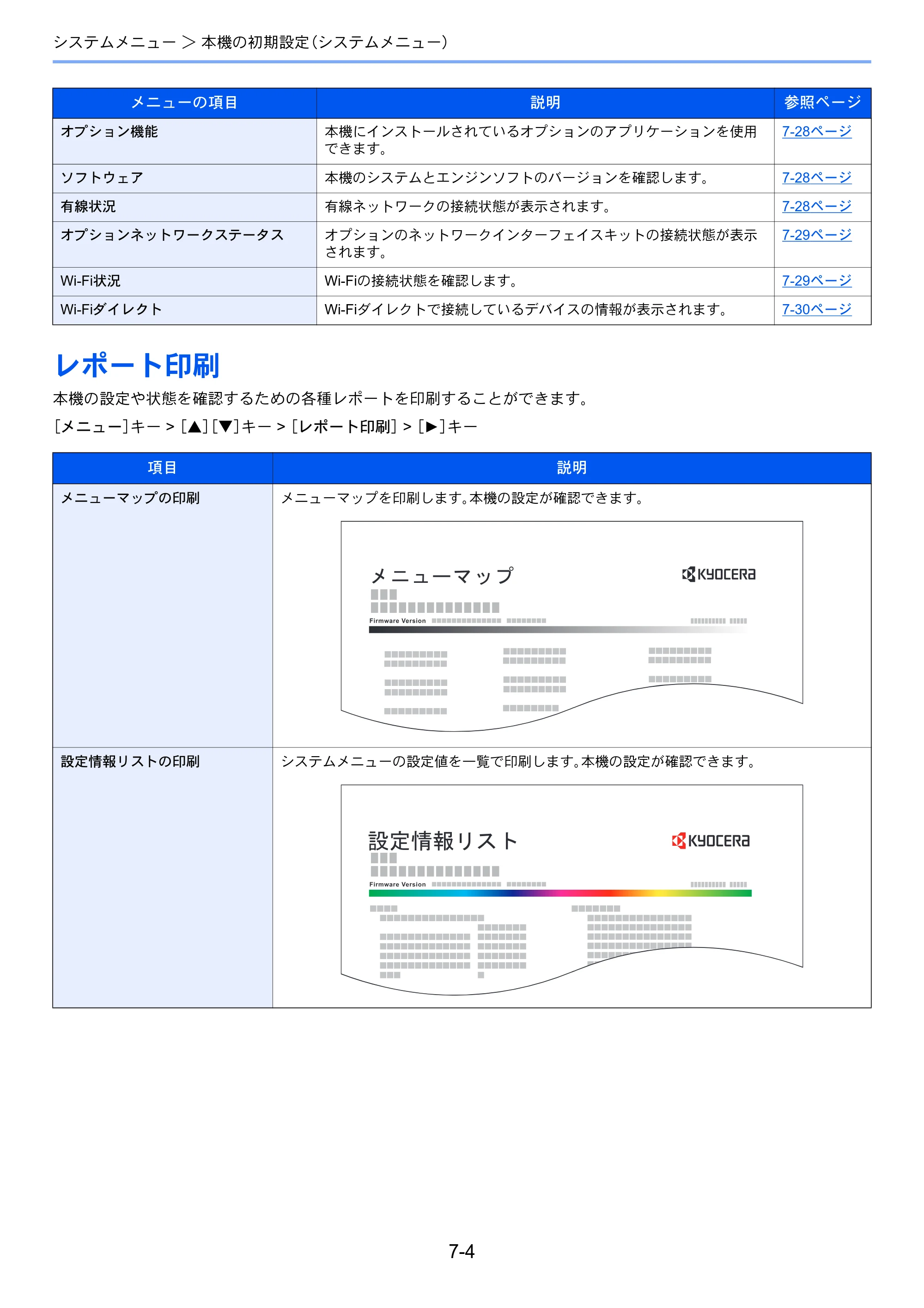 京セラ ECOSYS P6230cdn ECOSYS P6230cdn 使用説明書 — レポート印刷 — 原本ページ — 136ページ