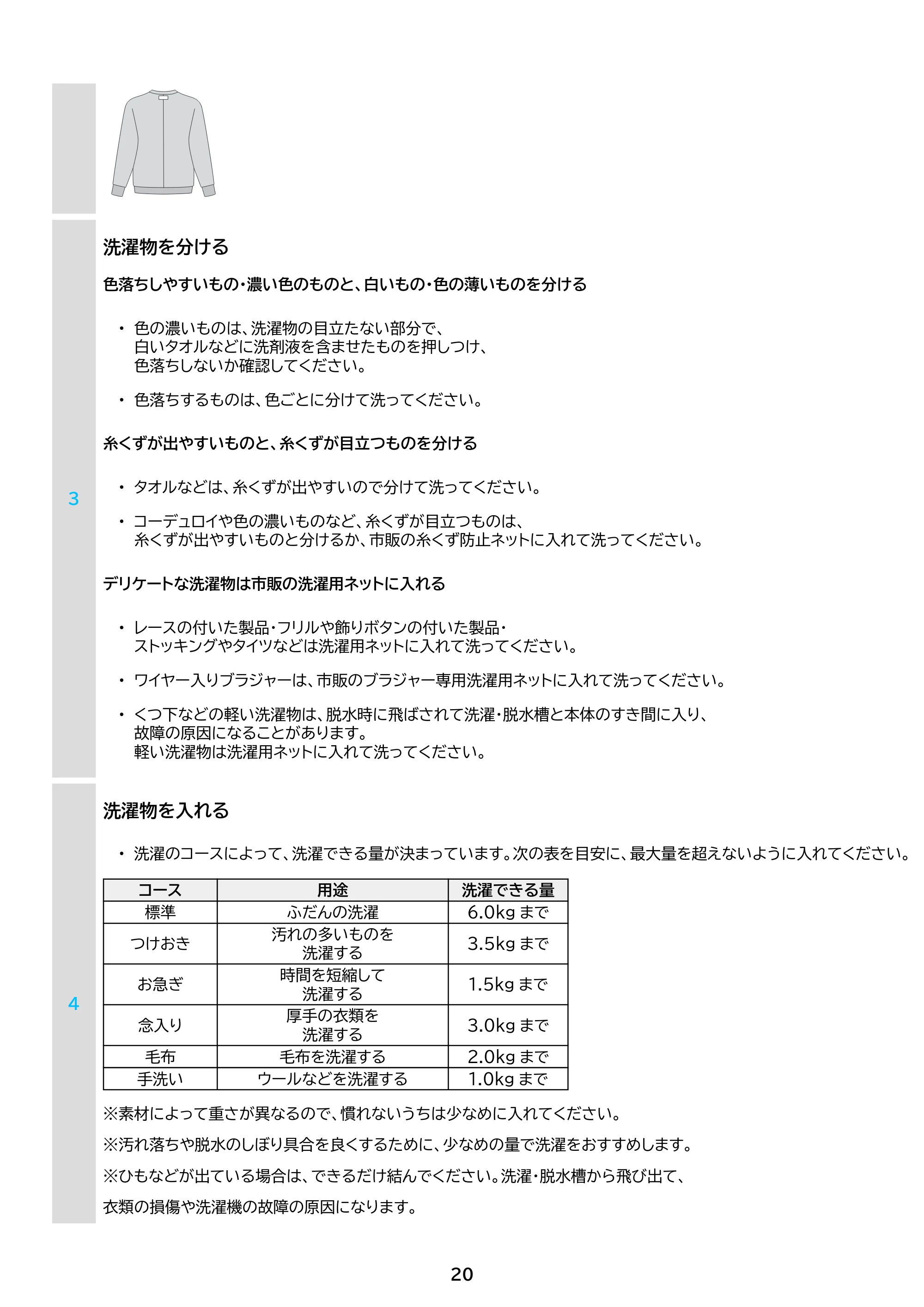 アイリスオーヤマ IAW-T606 取扱説明書 — 原本ページ — 20ページ