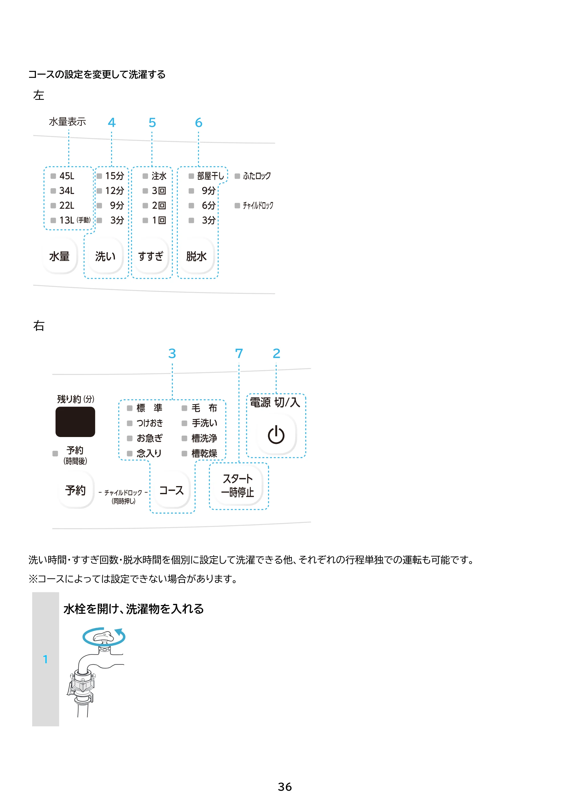 アイリスオーヤマ IAW-T606 取扱説明書 — 原本ページ — 36ページ