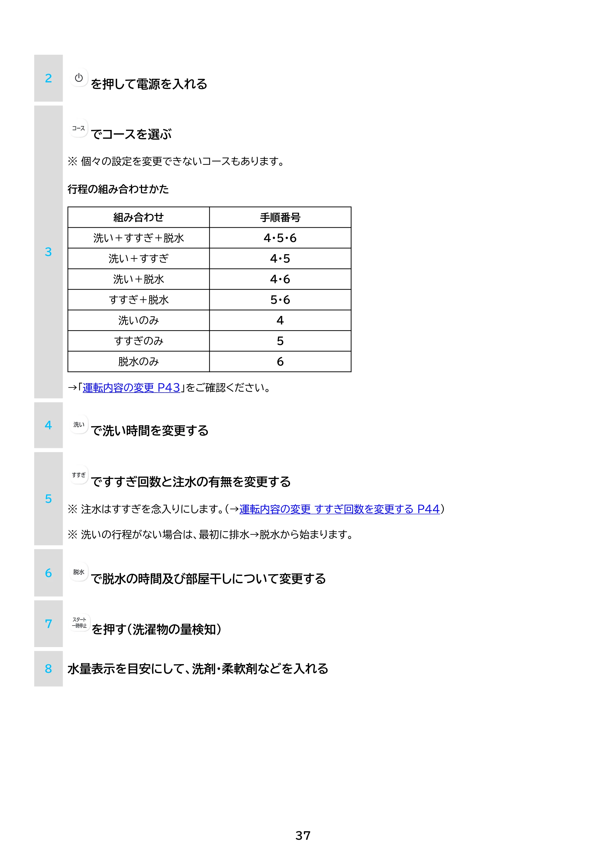 アイリスオーヤマ IAW-T606 取扱説明書 — 原本ページ — 37ページ