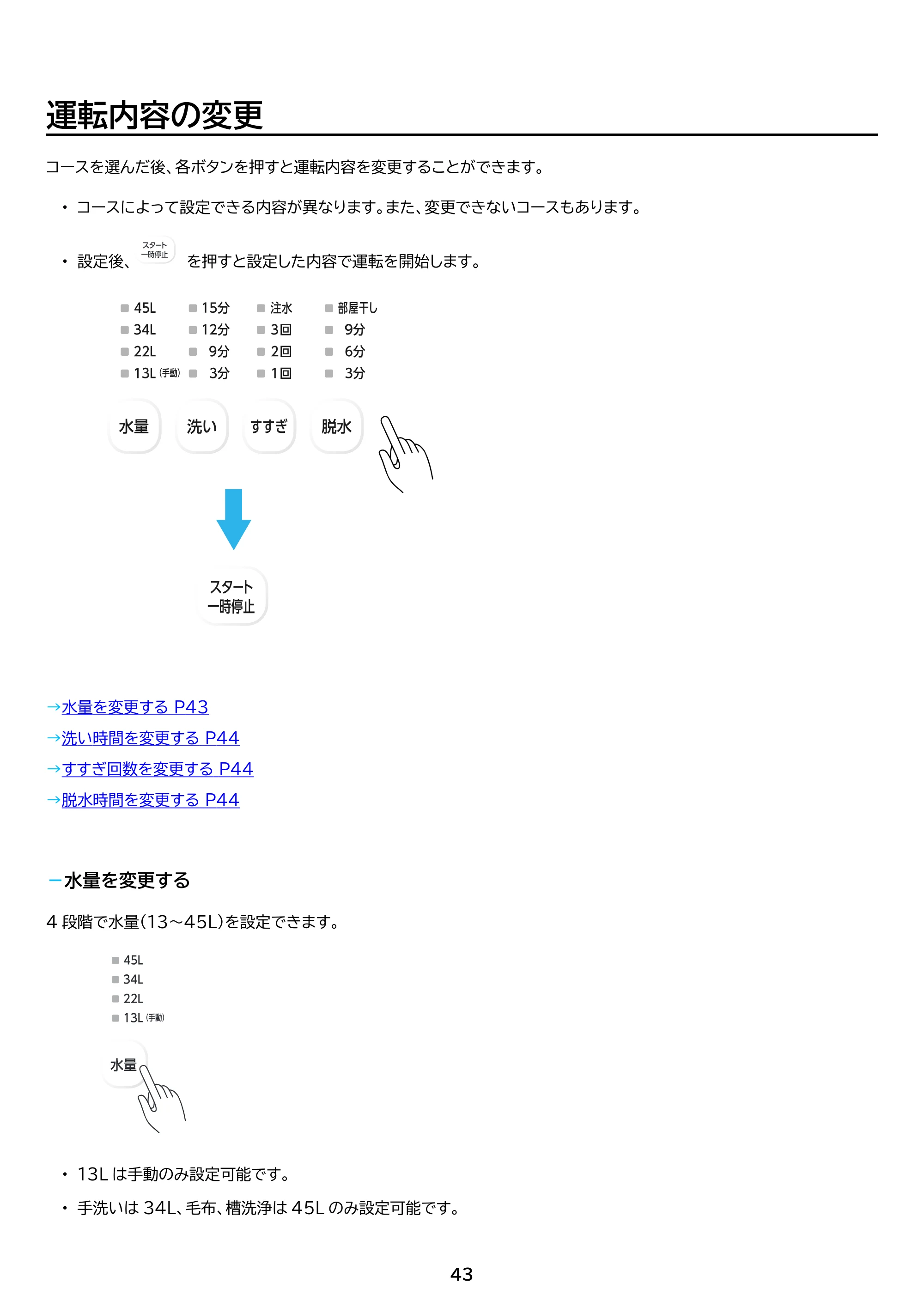 アイリスオーヤマ IAW-T606 取扱説明書 — 原本ページ — 43ページ