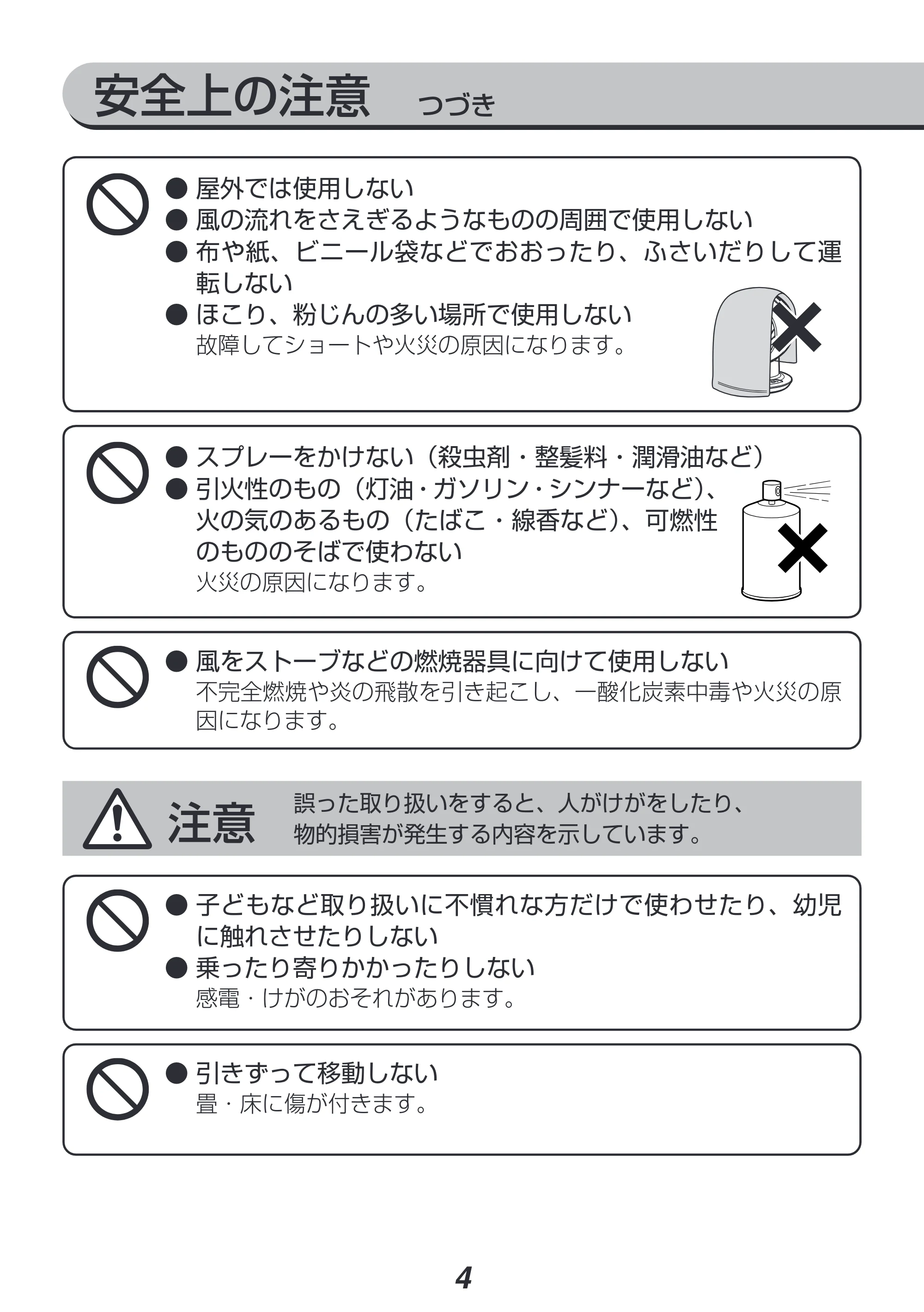 アイリスオーヤマ DCJET15 / KCF-SDC152T 取扱説明書 — 原本ページ — 4ページ