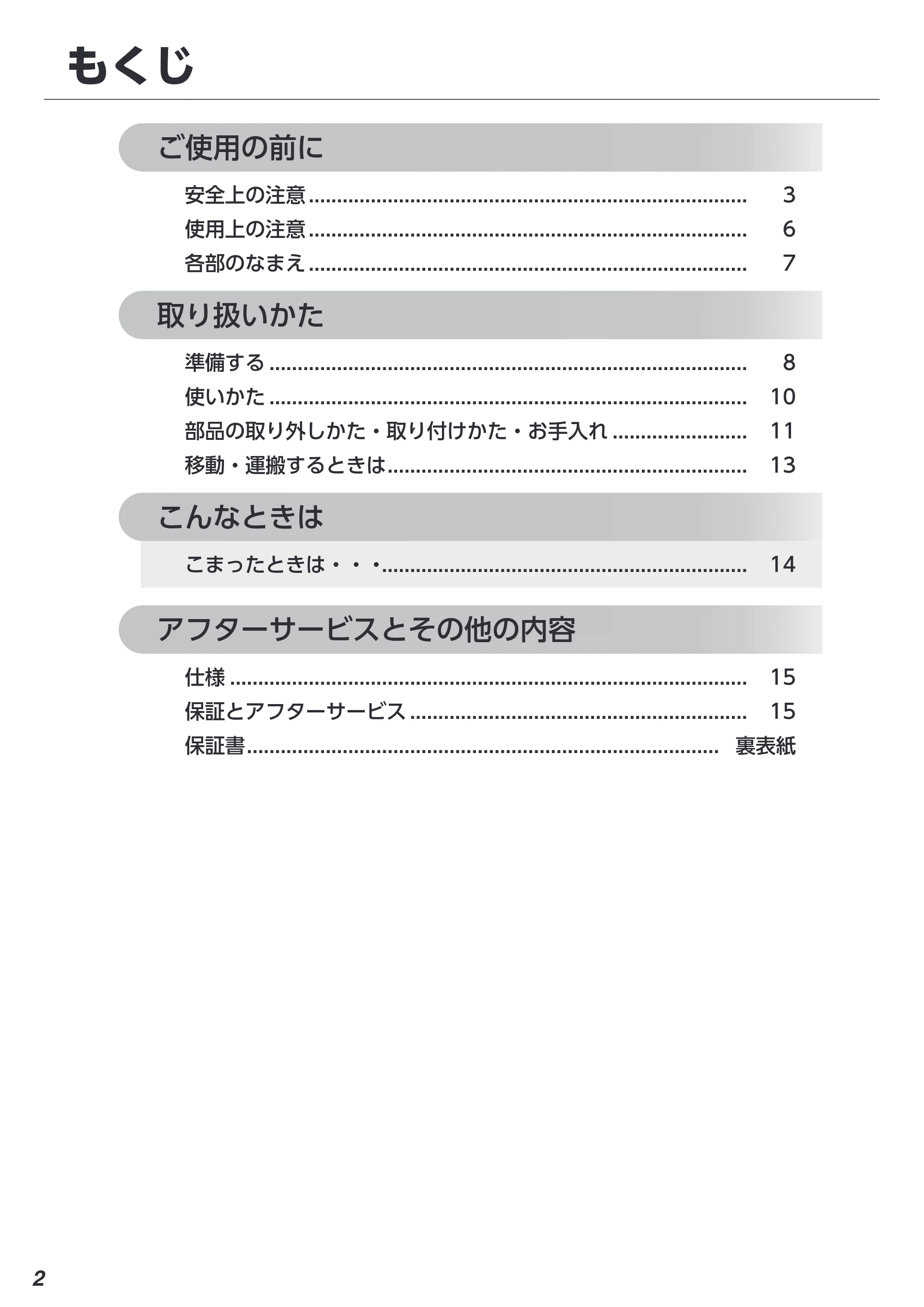 アイリスオーヤマ KUSD-6A 取扱説明書 — 原本ページ — 2ページ
