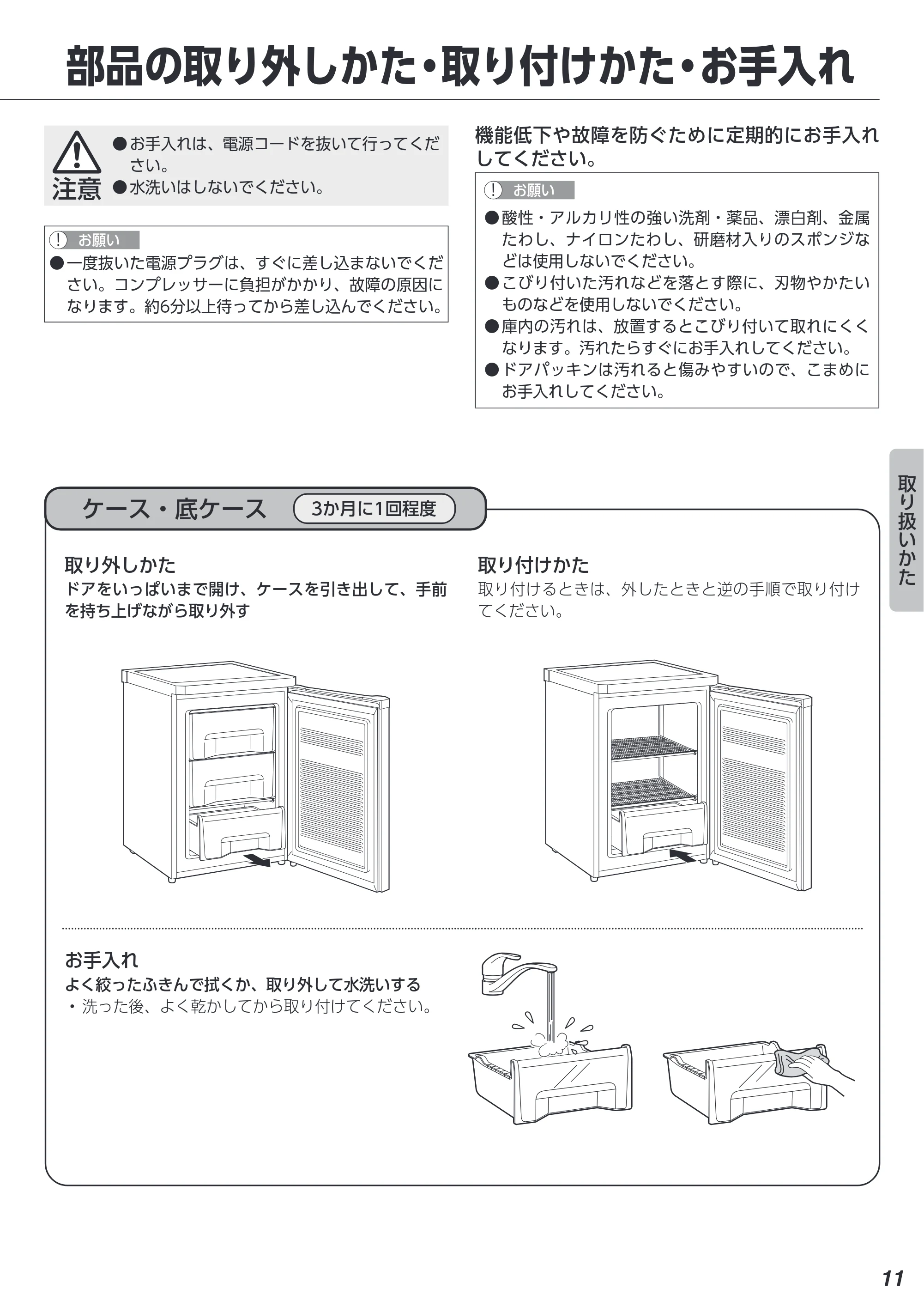 アイリスオーヤマ KUSD-6A 取扱説明書 — 原本ページ — 11ページ