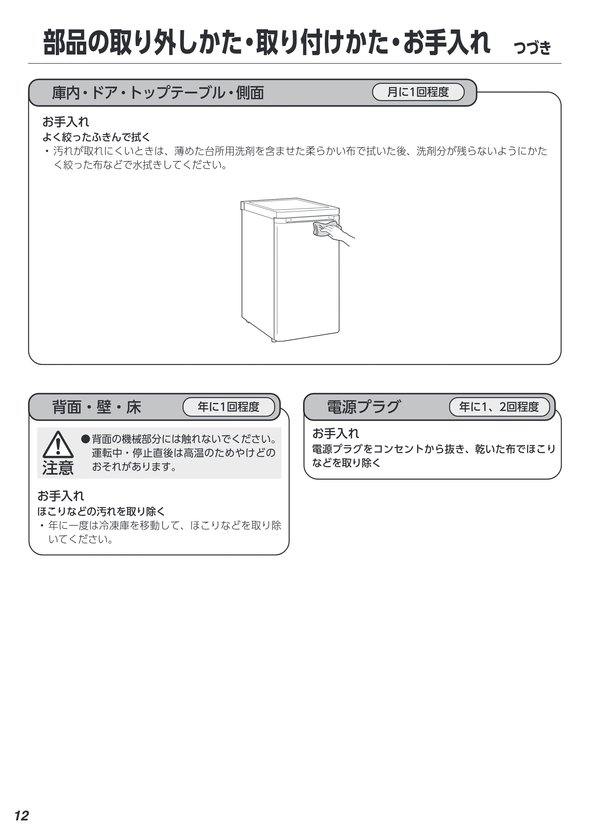 アイリスオーヤマ KUSD-6A 取扱説明書 — 原本ページ — 12ページ