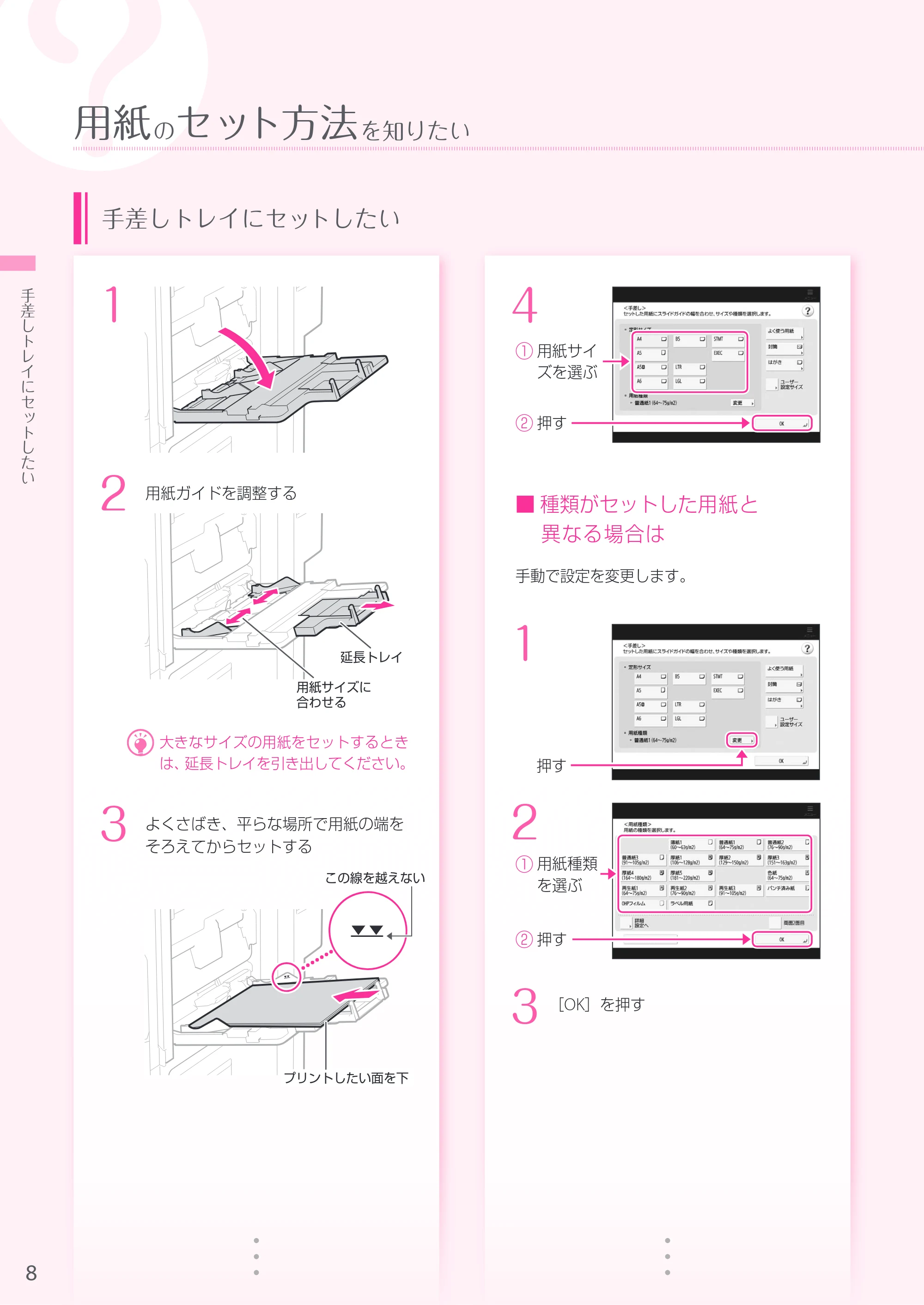 キヤノン A4機用) お困りごと解決ガイド 2019年1月18日更新（PDF：29.9MB） — 原本ページ — 8ページ