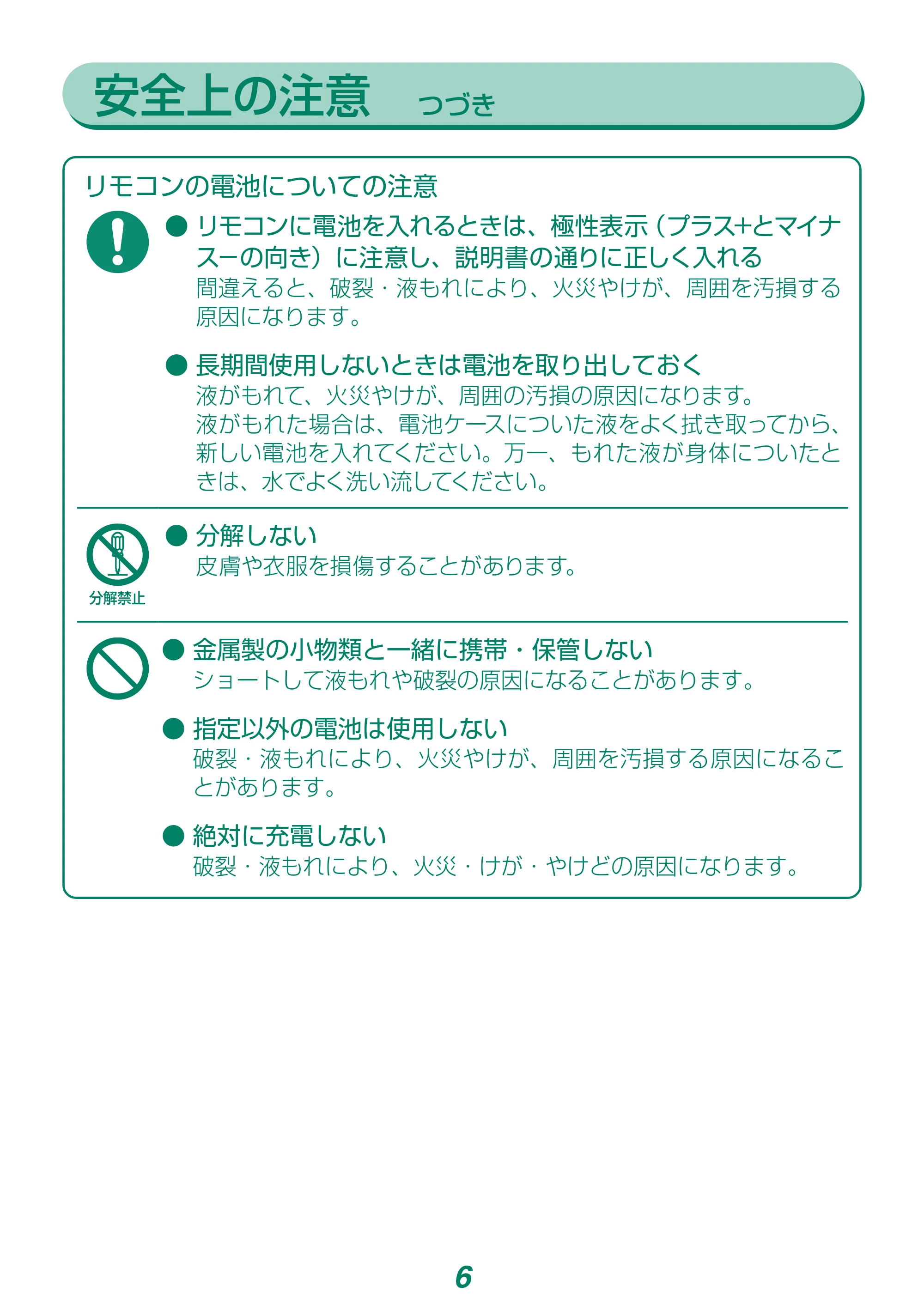 アイリスオーヤマ KCF-SDCC151T 取扱説明書 — 原本ページ — 6ページ