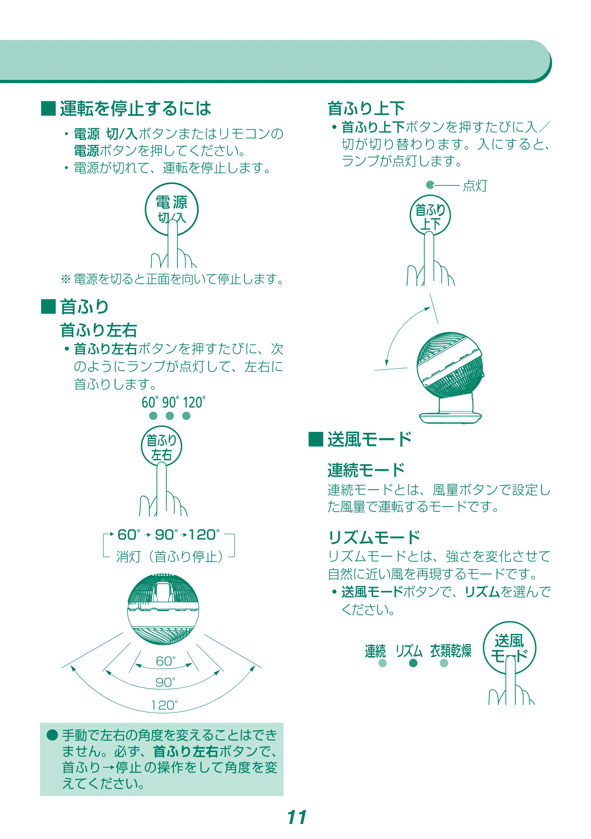アイリスオーヤマ KCF-SDCC151T 取扱説明書 — 原本ページ — 11ページ