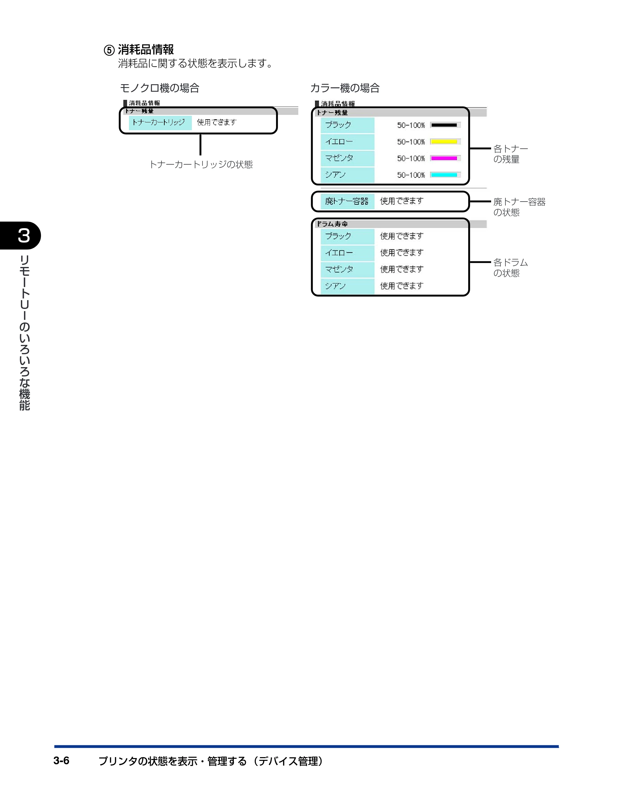 キヤノン LBP5900 リモートUIガイド 2006年4月18日更新 （PDF形式／2.85Mバイト） — 原本ページ — 27ページ