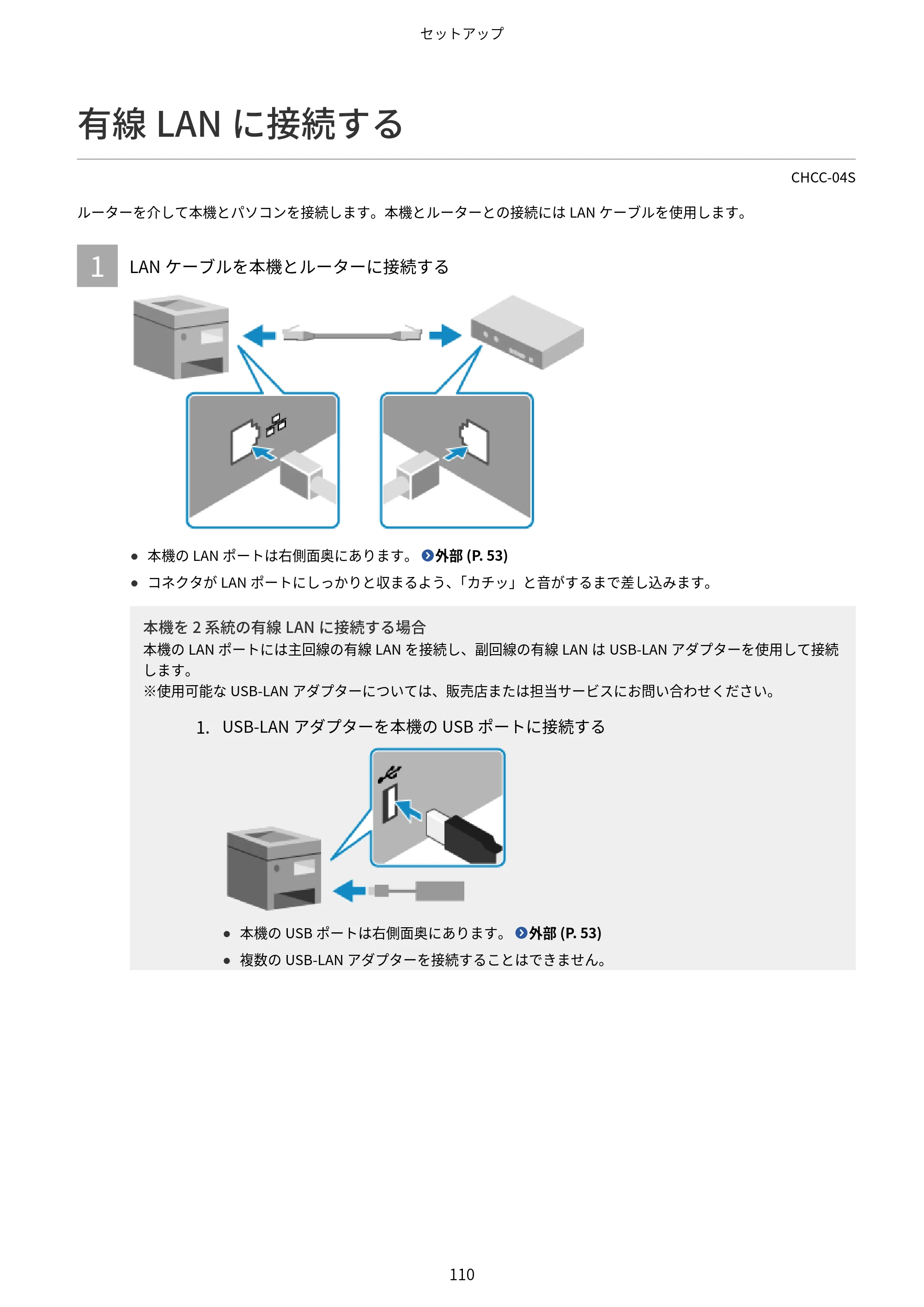キヤノン Satera 971Ci ユーザーズガイド 2025年10月30日掲載（15.9 MB） — 有線LANに接続する — 原本ページ — 123ページ