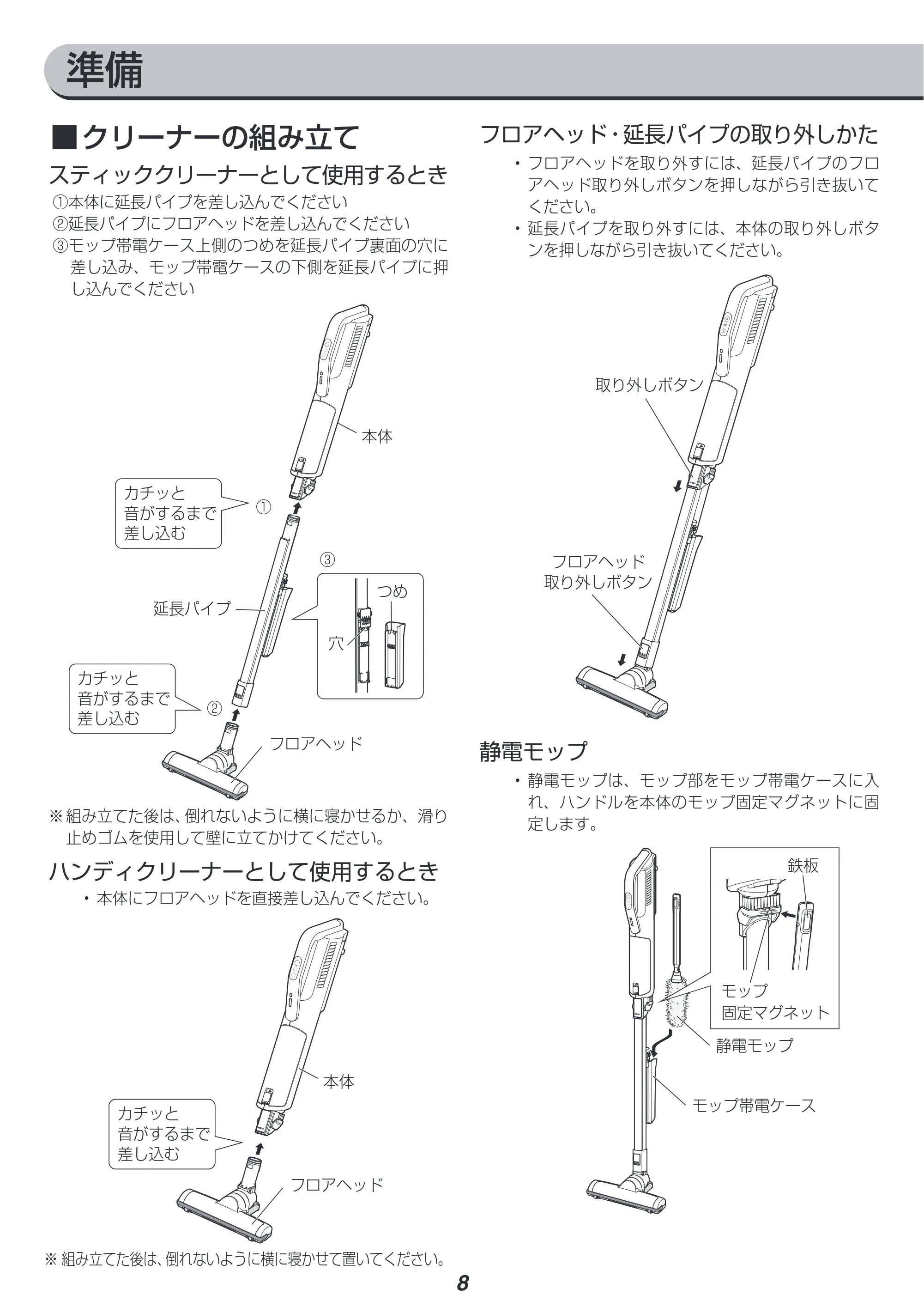 アイリスオーヤマ SBD-75 取扱説明書 — 原本ページ — 8ページ