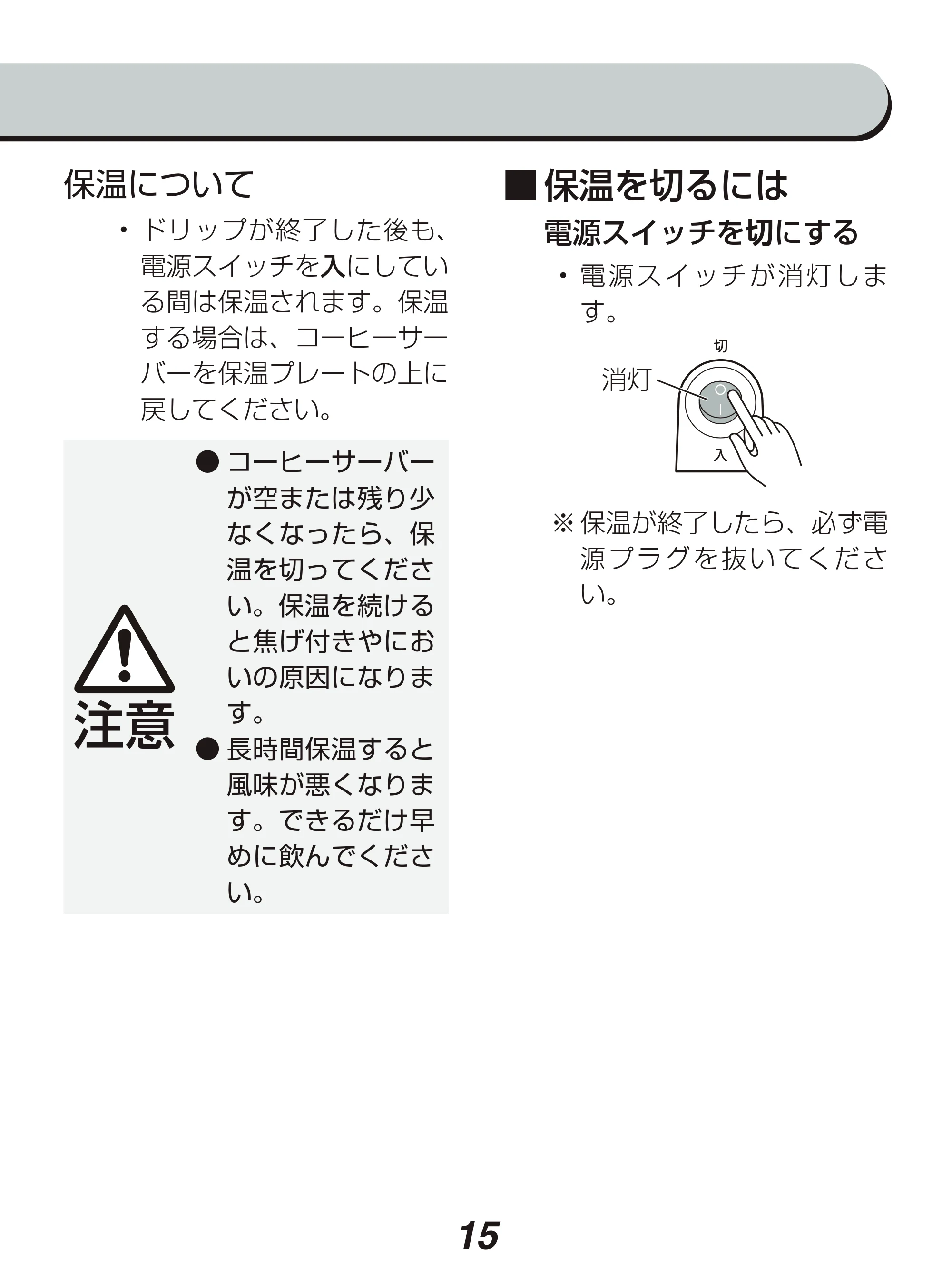アイリスオーヤマ CMK-652 取扱説明書 — 原本ページ — 15ページ