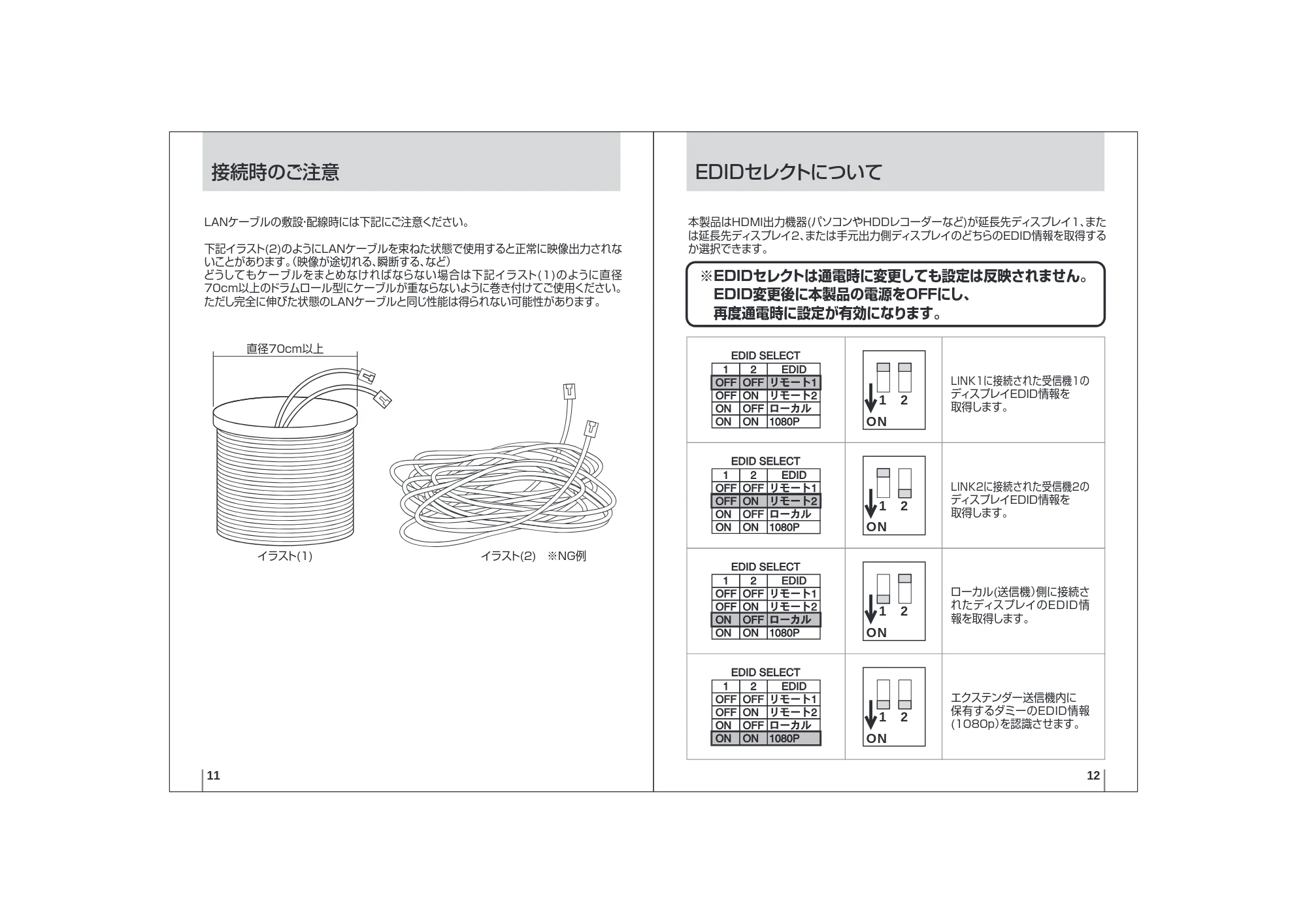 サンワサプライ VGA-EXHDPOE3 取扱説明書 — 原本ページ — 7ページ
