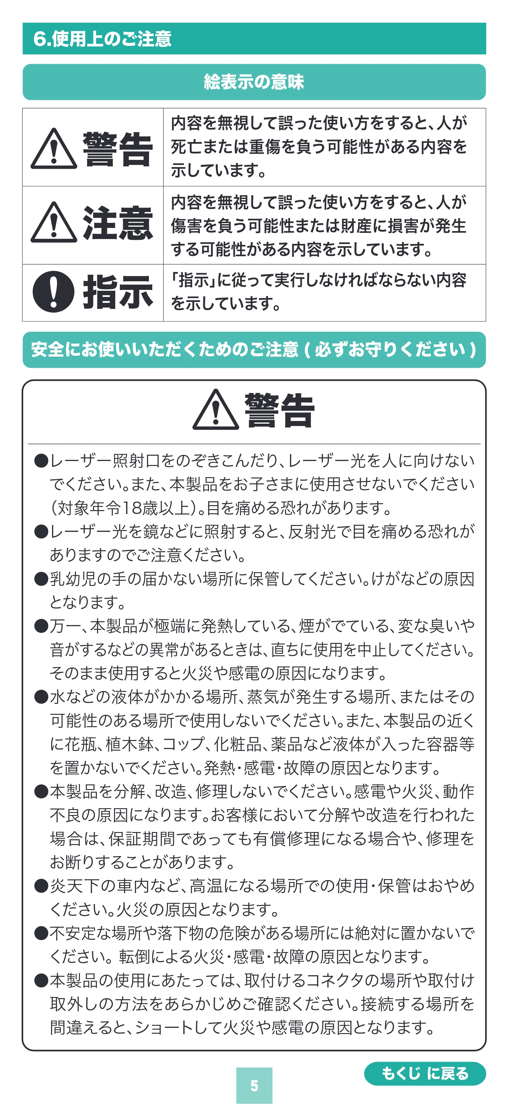 サンワサプライ LP-RD316 取扱説明書 — 原本ページ — 5ページ