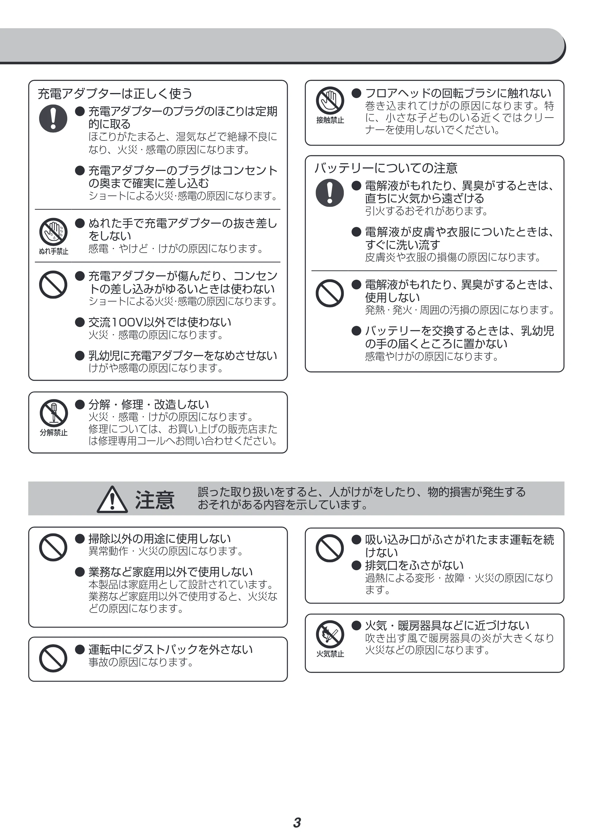 アイリスオーヤマ SBD-G3P 取扱説明書 — 原本ページ — 3ページ