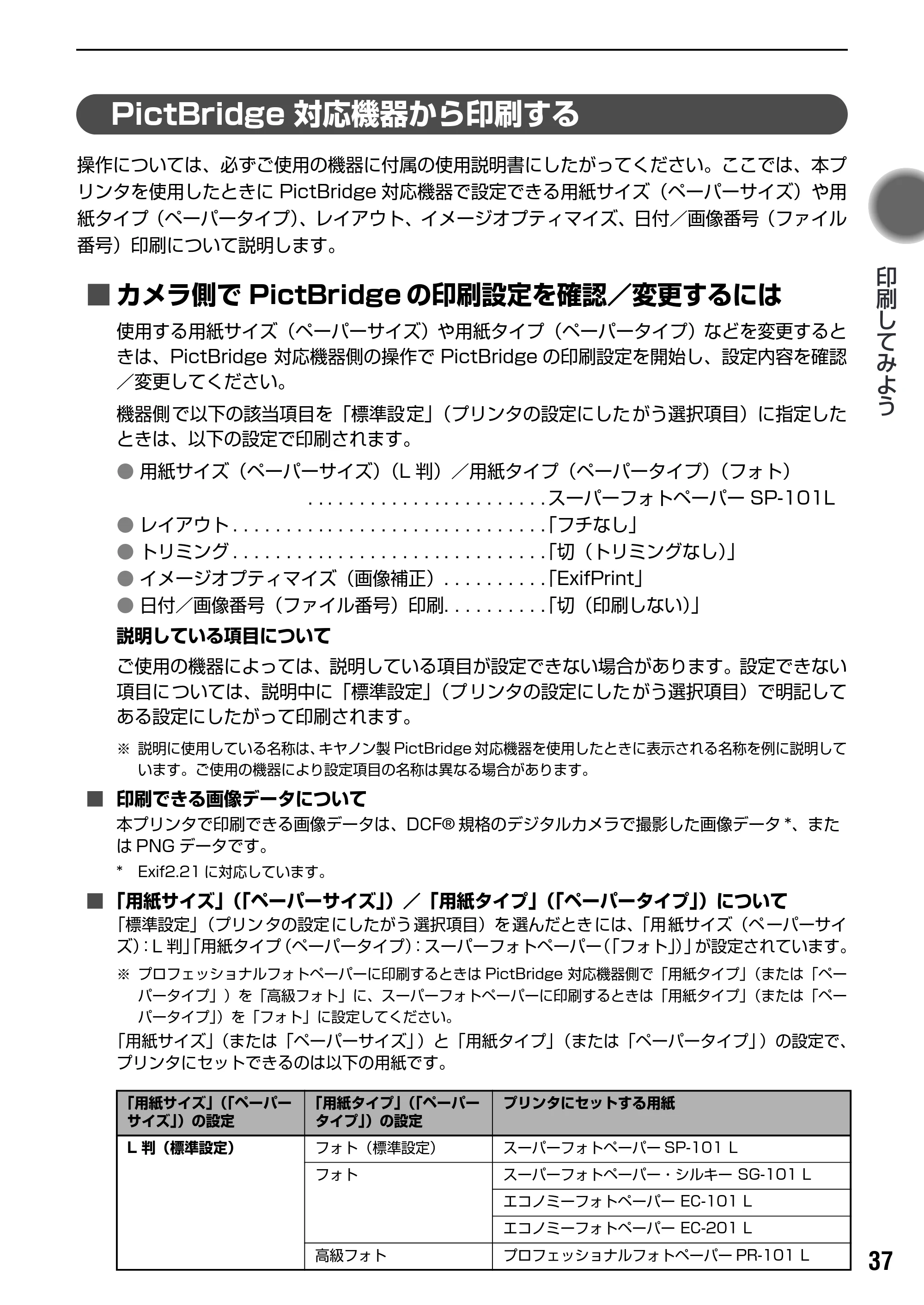キヤノン PIXUS iP7500 基本操作ガイド （PDF形式／18.25Mバイト） — 原本ページ — 39ページ