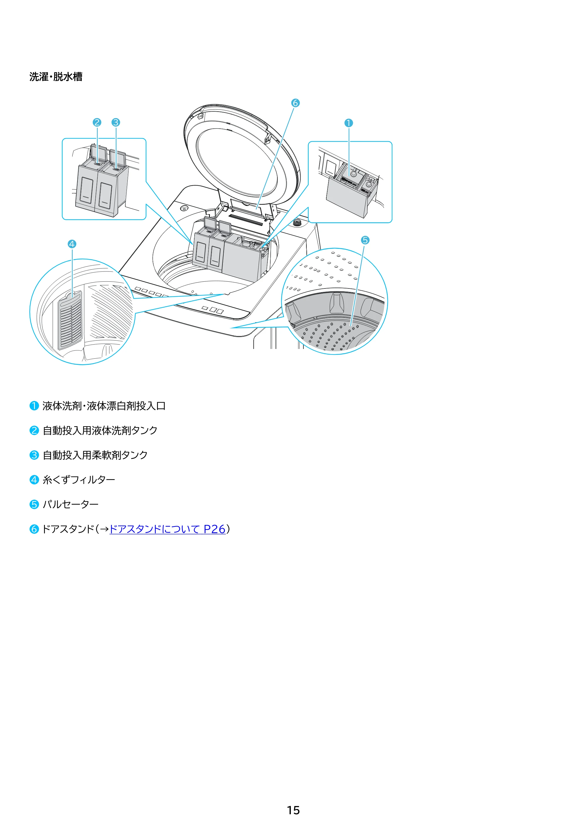 アイリスオーヤマ ITW-F803H 取扱説明書 — 原本ページ — 15ページ