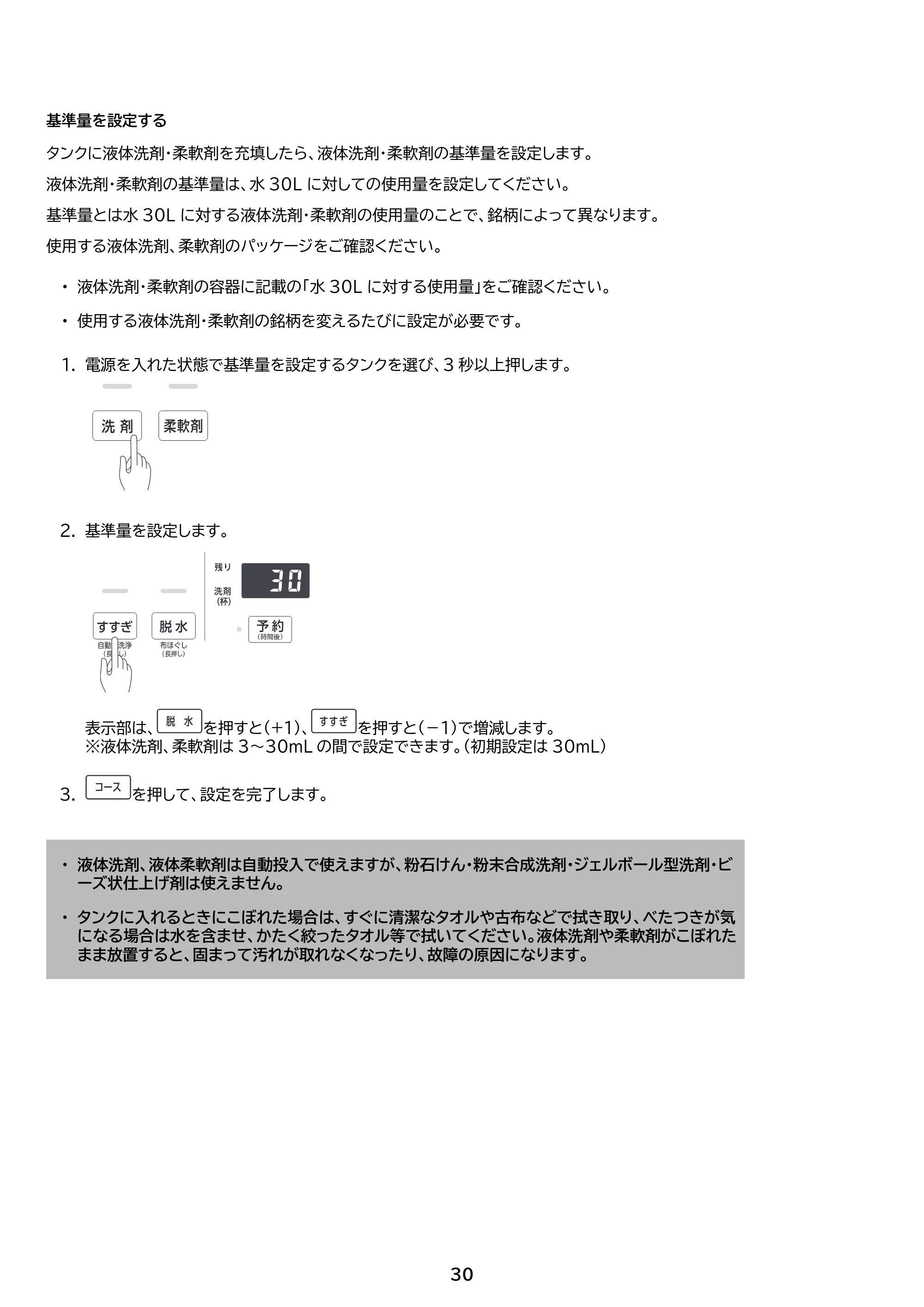 アイリスオーヤマ ITW-F803H 取扱説明書 — 原本ページ — 30ページ