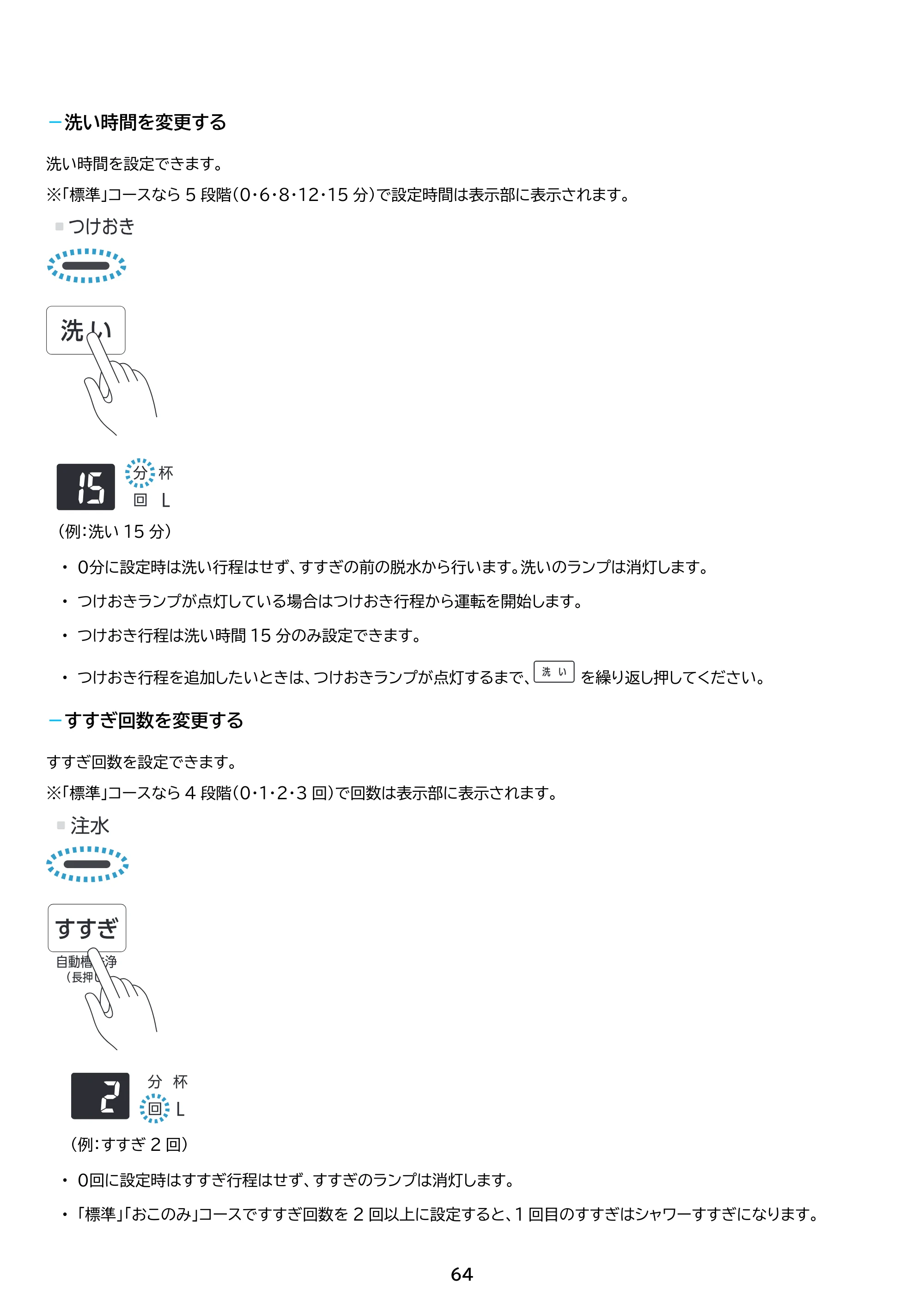 アイリスオーヤマ ITW-F803H 取扱説明書 — 原本ページ — 64ページ
