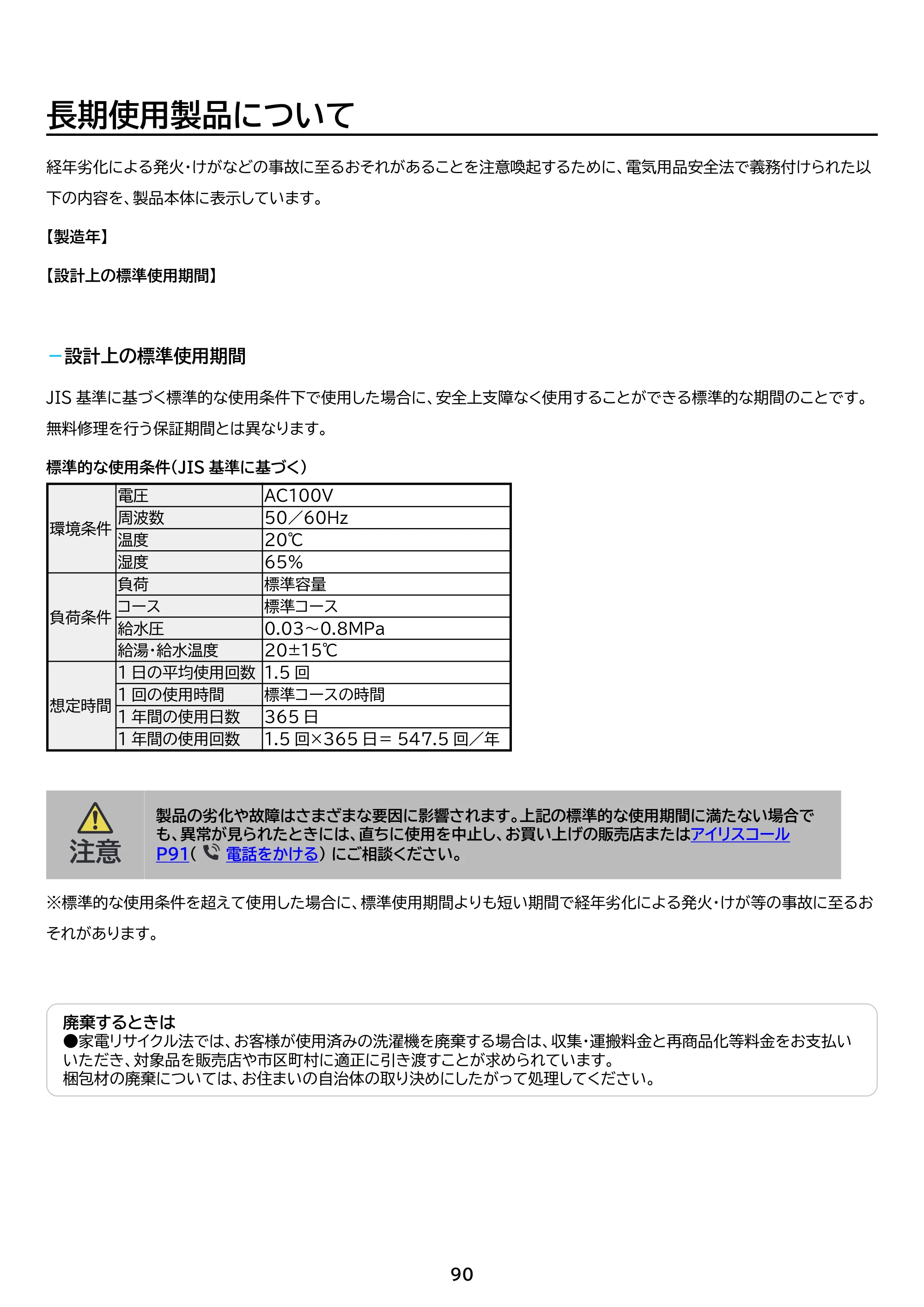 アイリスオーヤマ ITW-F803H 取扱説明書 — 原本ページ — 90ページ
