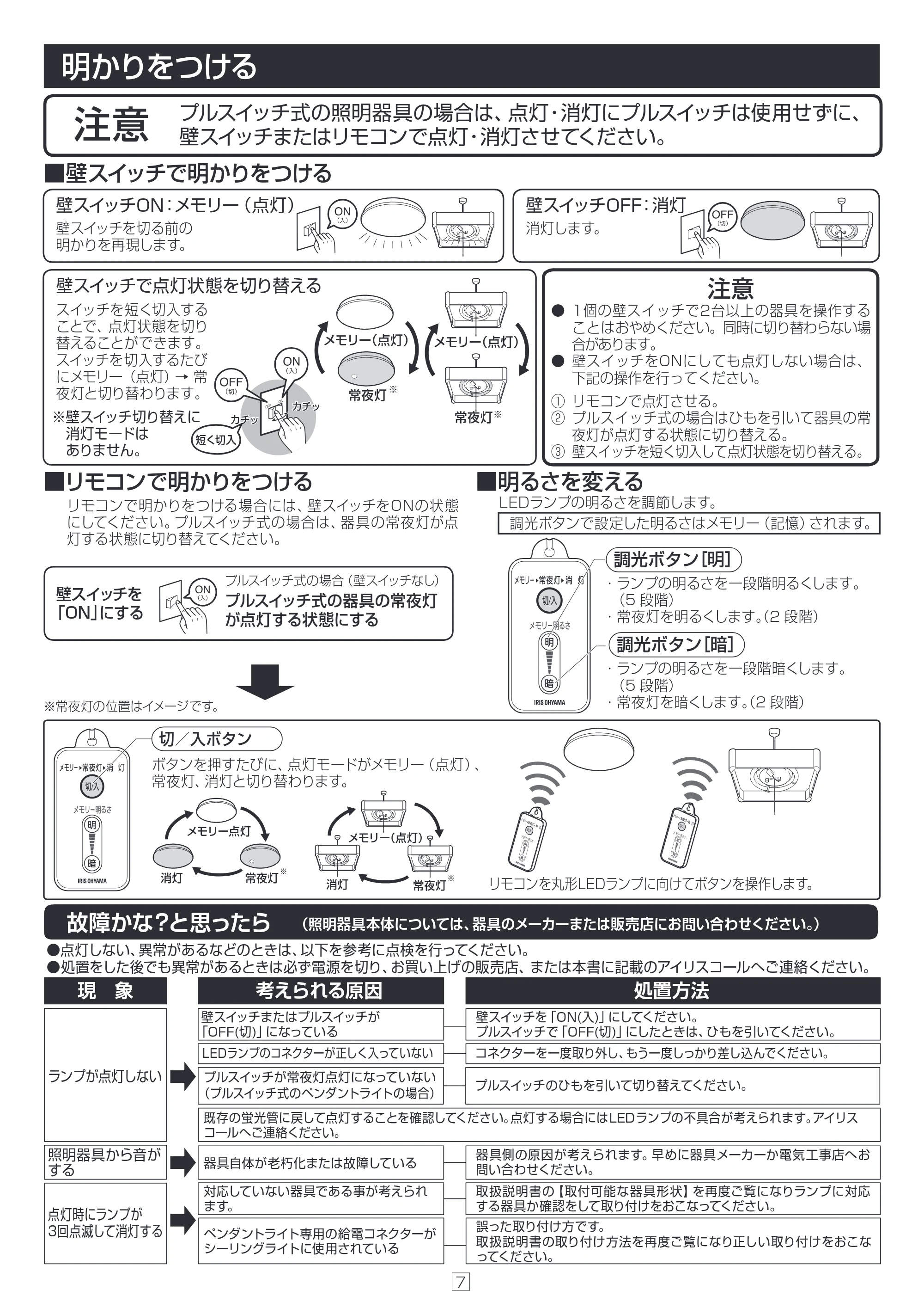 アイリスオーヤマ LDCL3040SS 取扱説明書 — 原本ページ — 7ページ