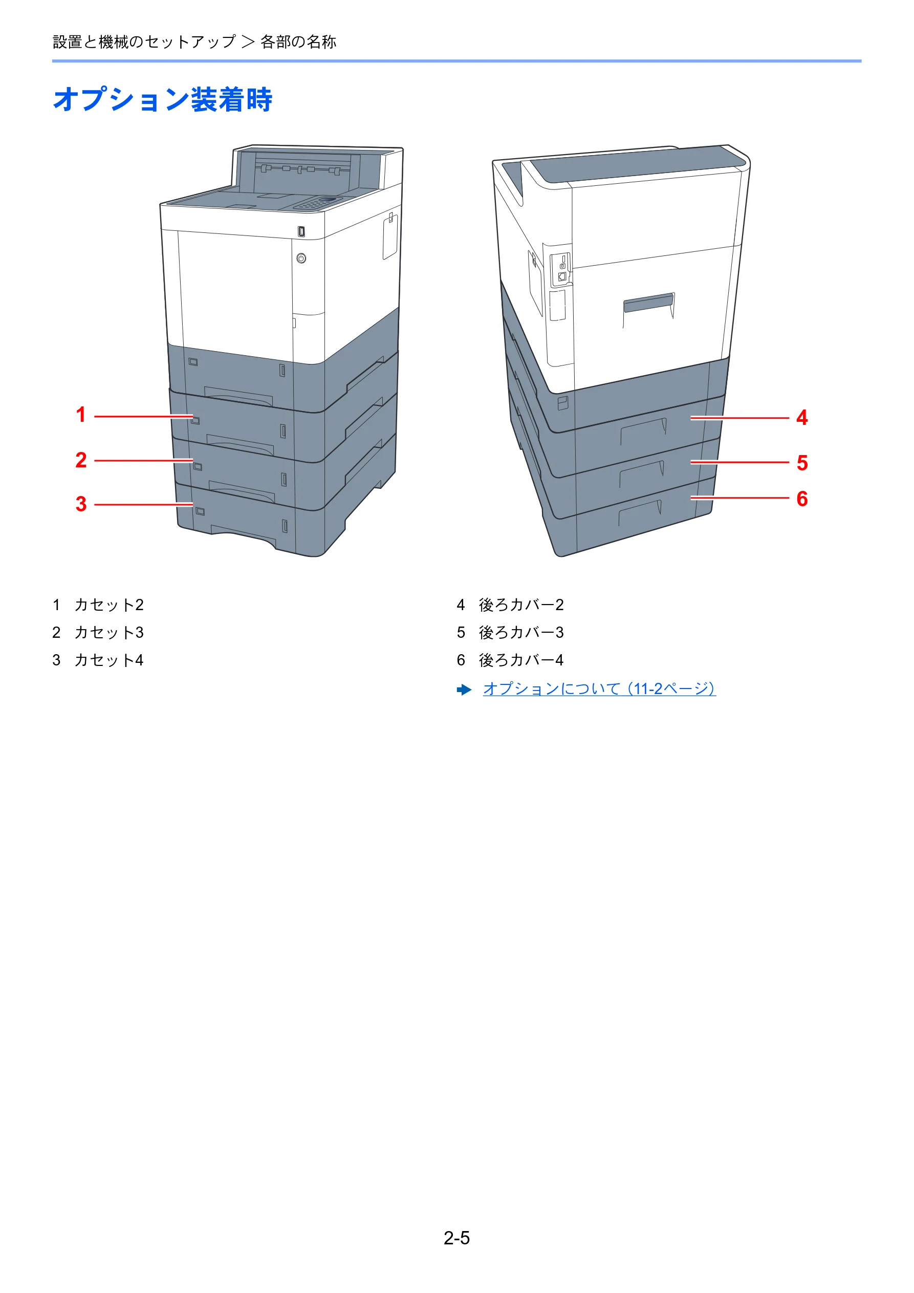京セラ ECOSYS P7240cdn ECOSYS P7240cdn 使用説明書 — オプション装着時 — 図版 36-1 — 36ページ