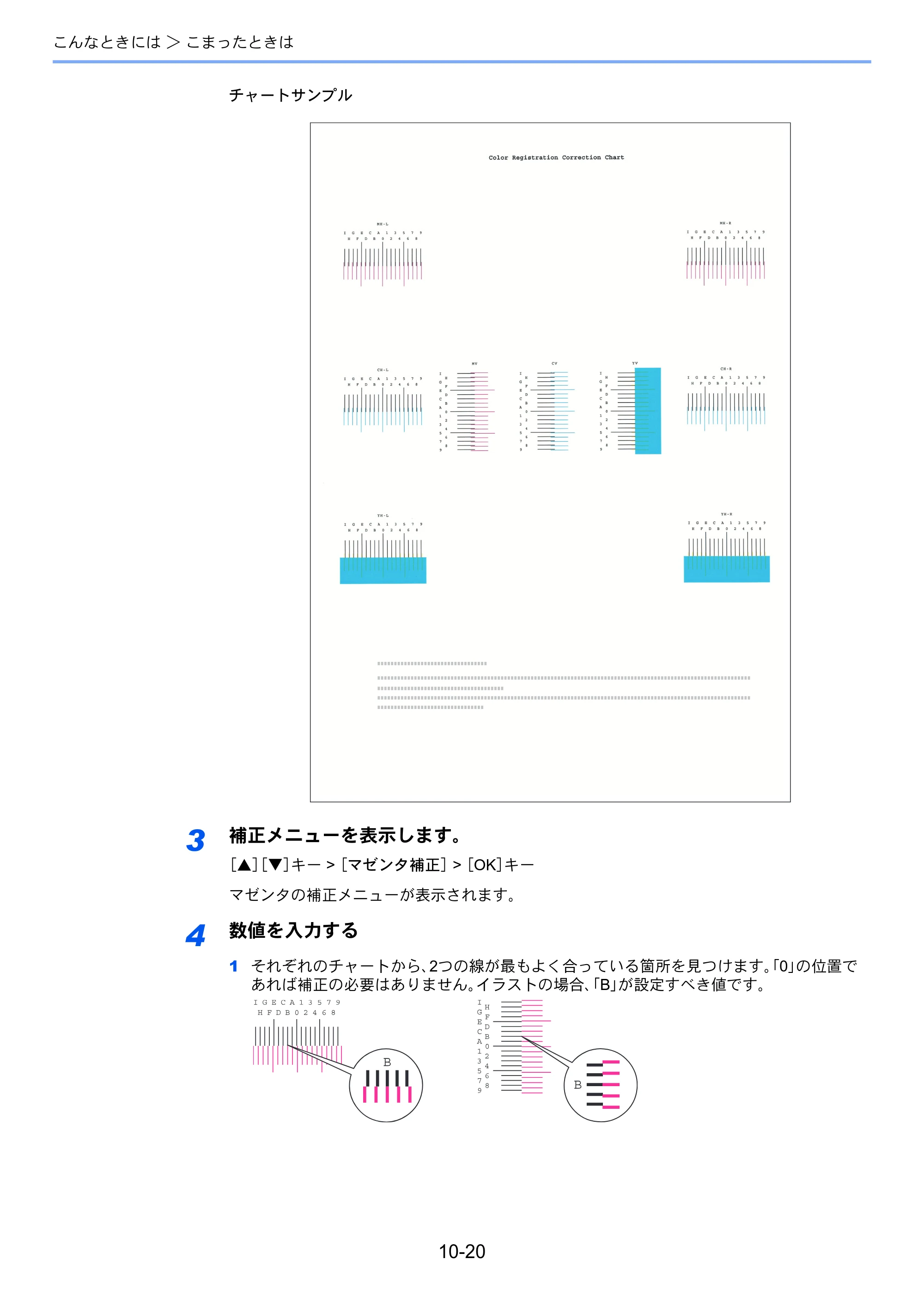 京セラ ECOSYS P7240cdn ECOSYS P7240cdn 使用説明書 — 3 補正メニューを表示します。 — 原本ページ — 222ページ