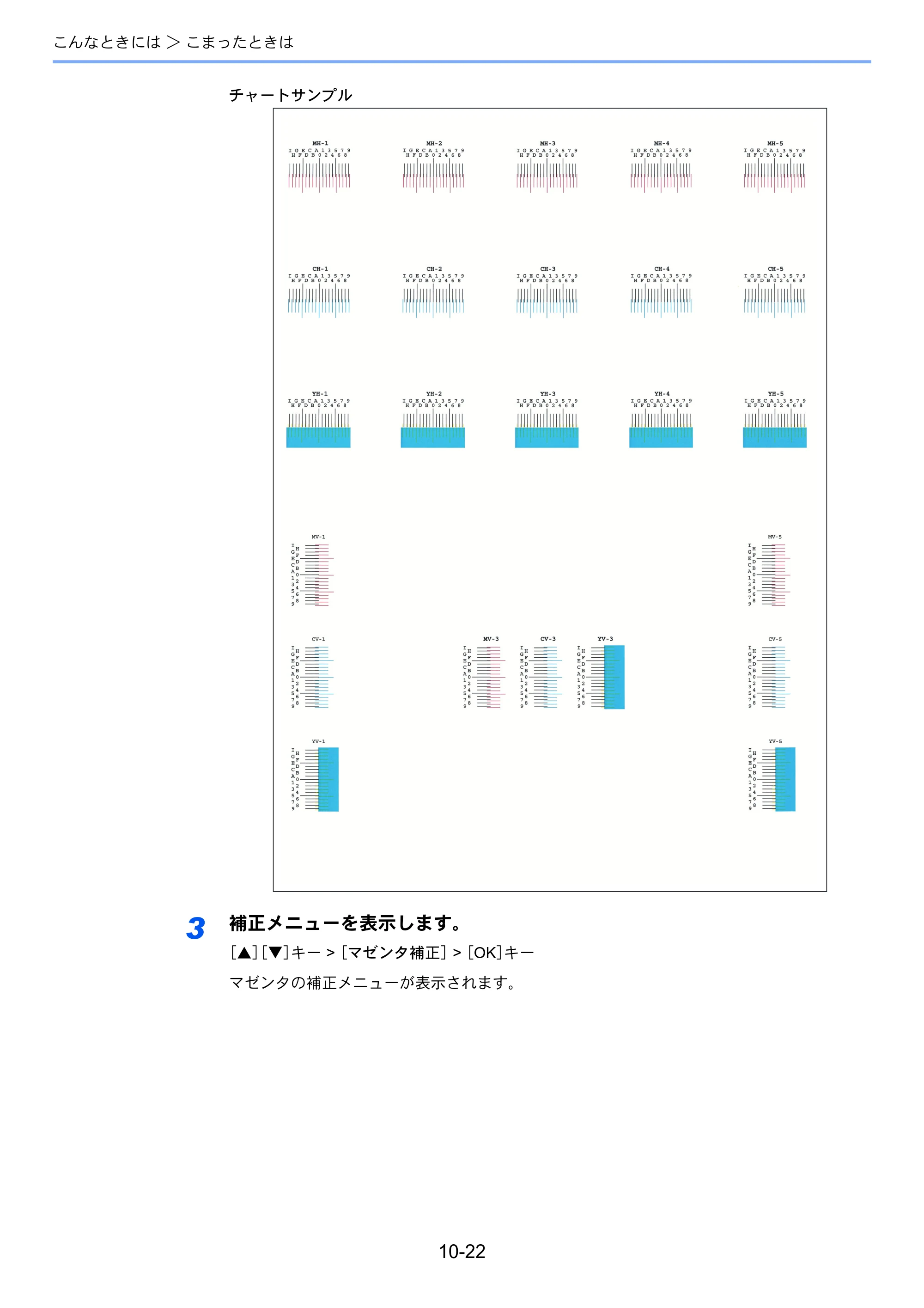 京セラ ECOSYS P7240cdn ECOSYS P7240cdn 使用説明書 — 3 補正メニューを表示します。 — 原本ページ — 224ページ