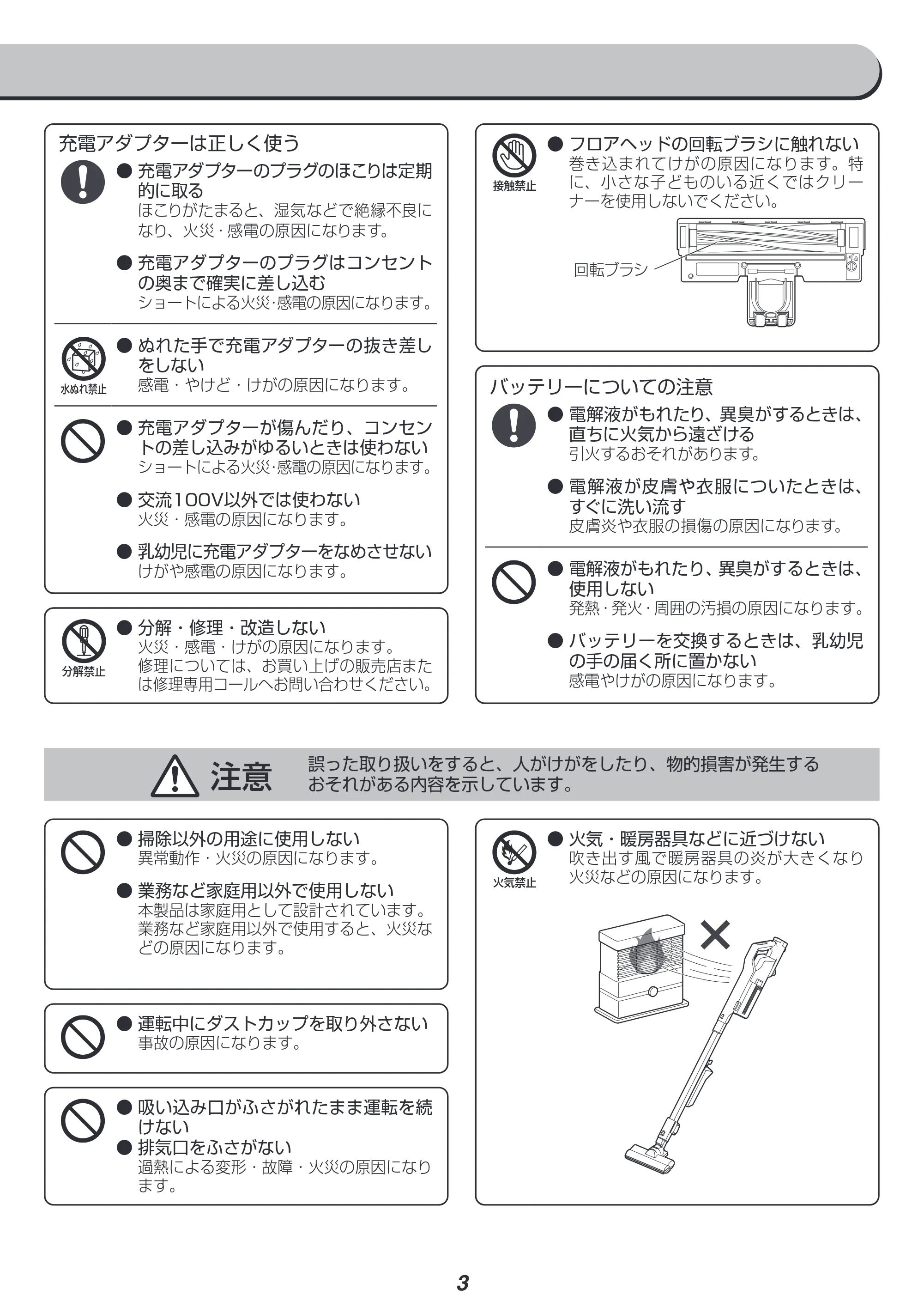 アイリスオーヤマ SCD-120P 取扱説明書 — 原本ページ — 3ページ