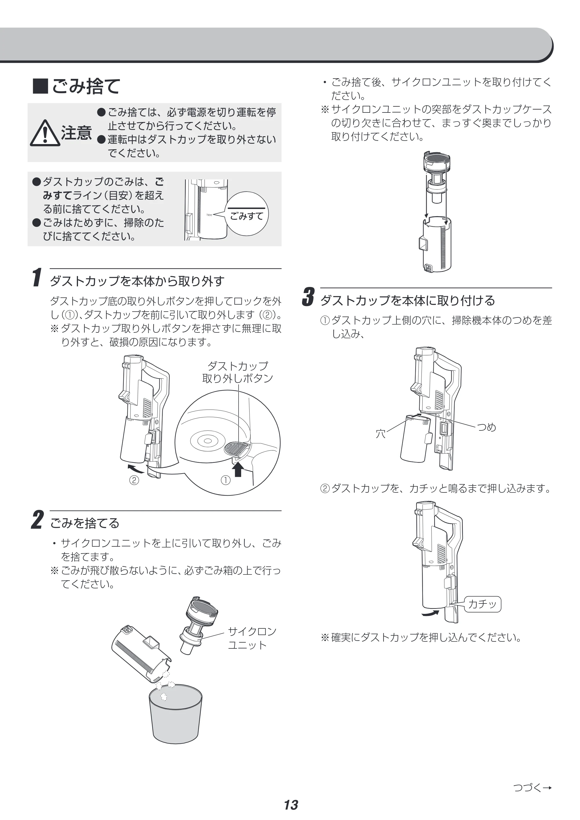アイリスオーヤマ SCD-120P 取扱説明書 — 原本ページ — 13ページ