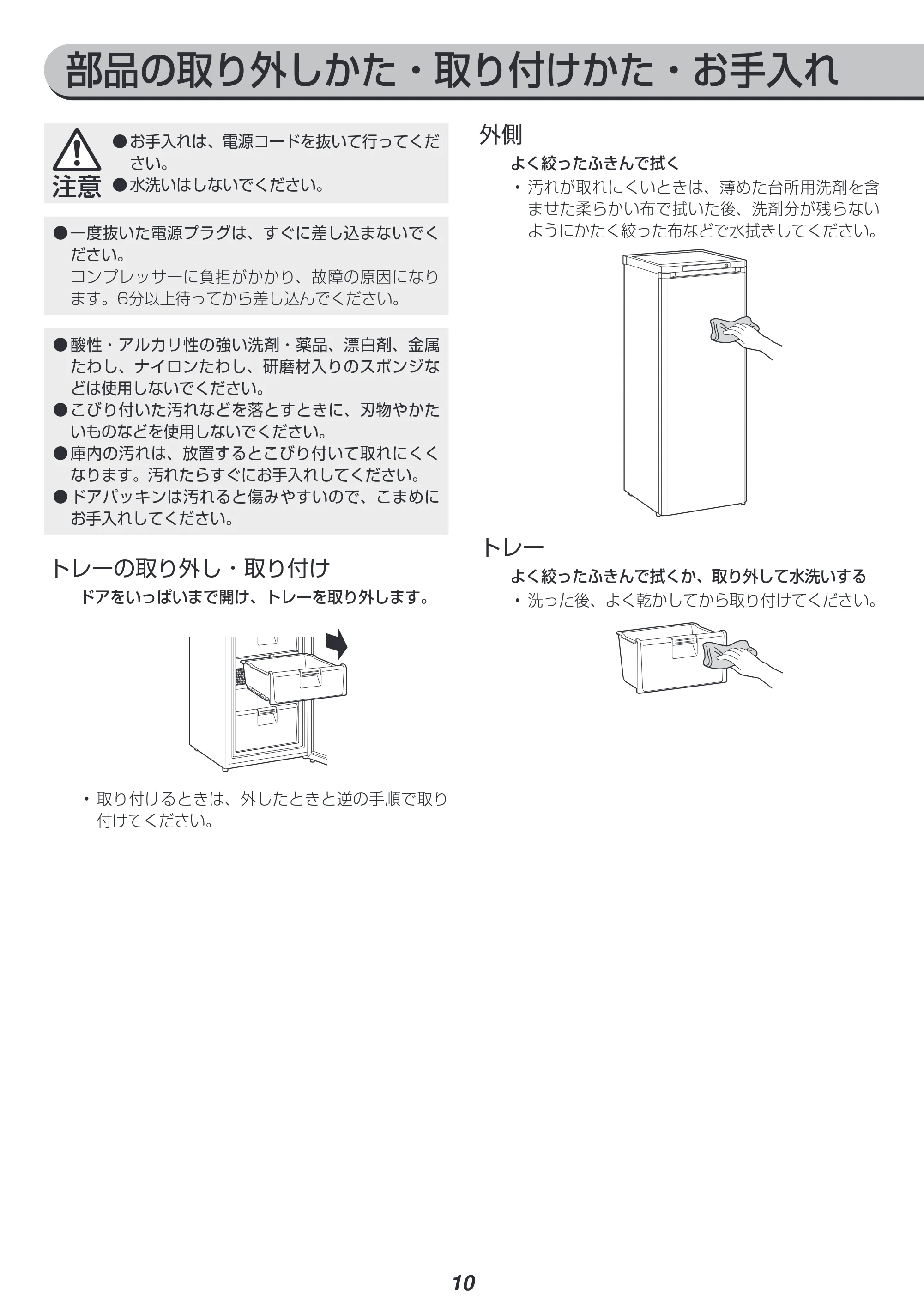 アイリスオーヤマ IUSD-6A 取扱説明書 — 原本ページ — 10ページ
