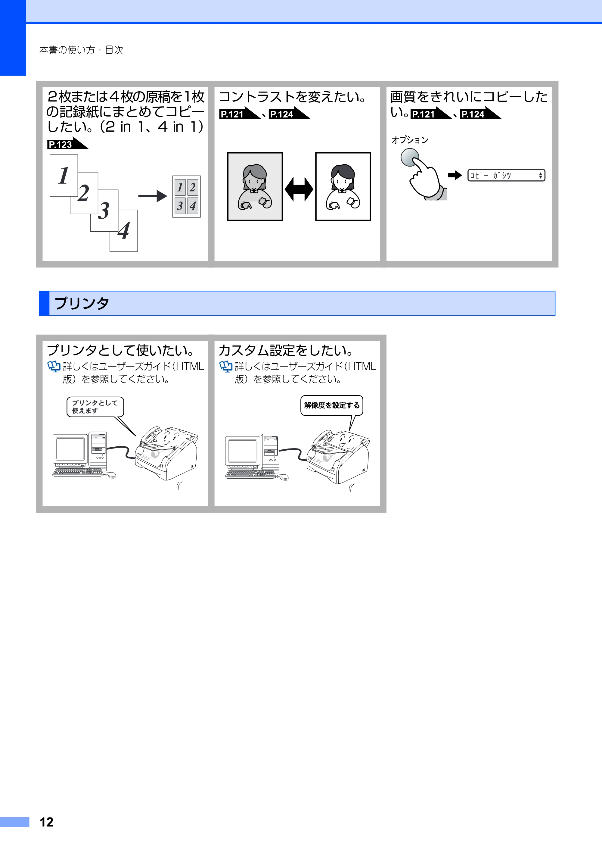 ブラザー FAX-2930 取扱説明書（本体） — プリンタ — 原本ページ — 12ページ