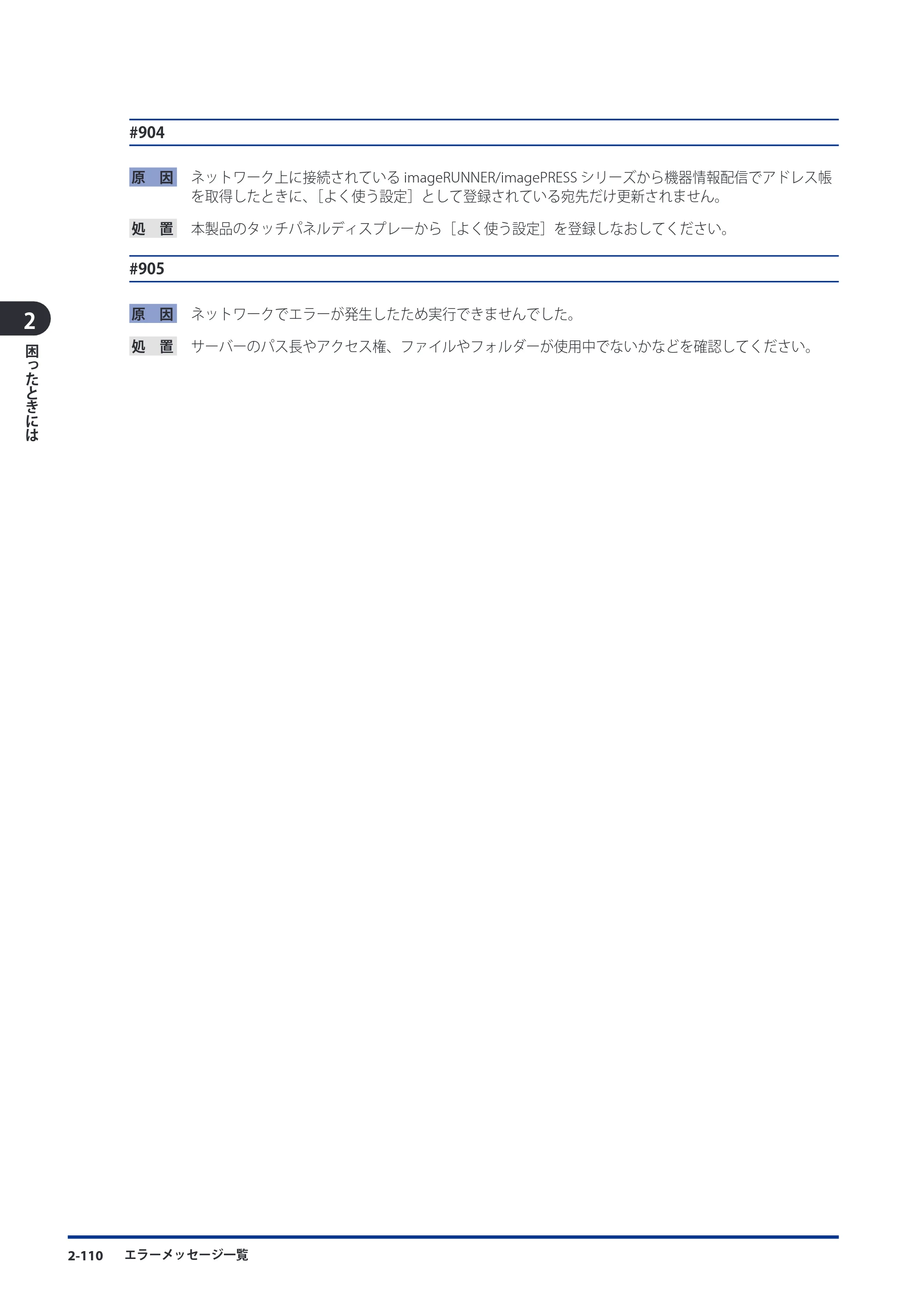 キヤノン imageRUNNER ADVANCE C9075 PRO/C9065 PRO/C7065/C7055 メンテナンスガイド 2010年11月15日更新 （PDF形式／26.65Mバイト） — 原本ページ — 190ページ