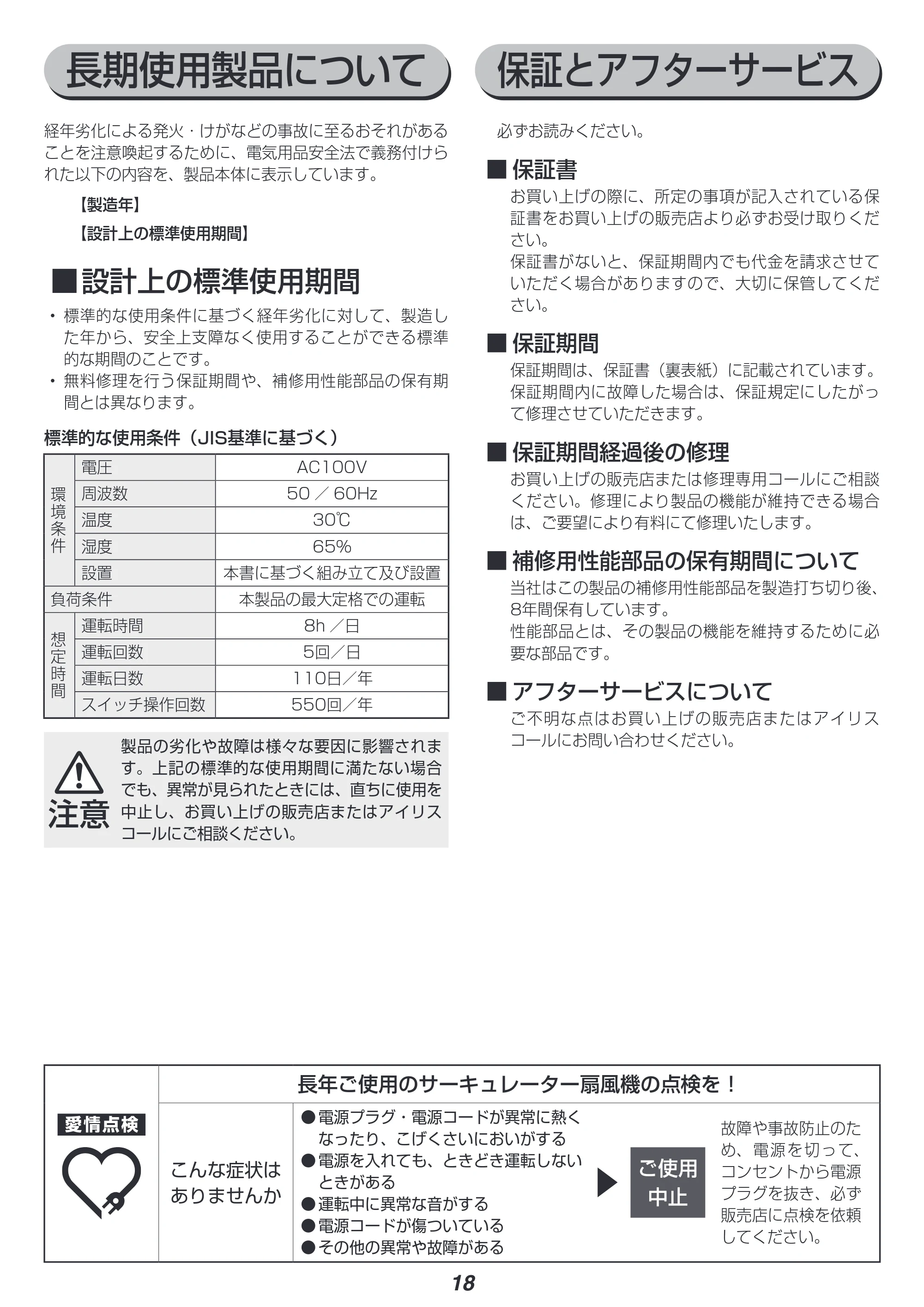 アイリスオーヤマ KSF-DCV151T 取扱説明書 — 原本ページ — 18ページ