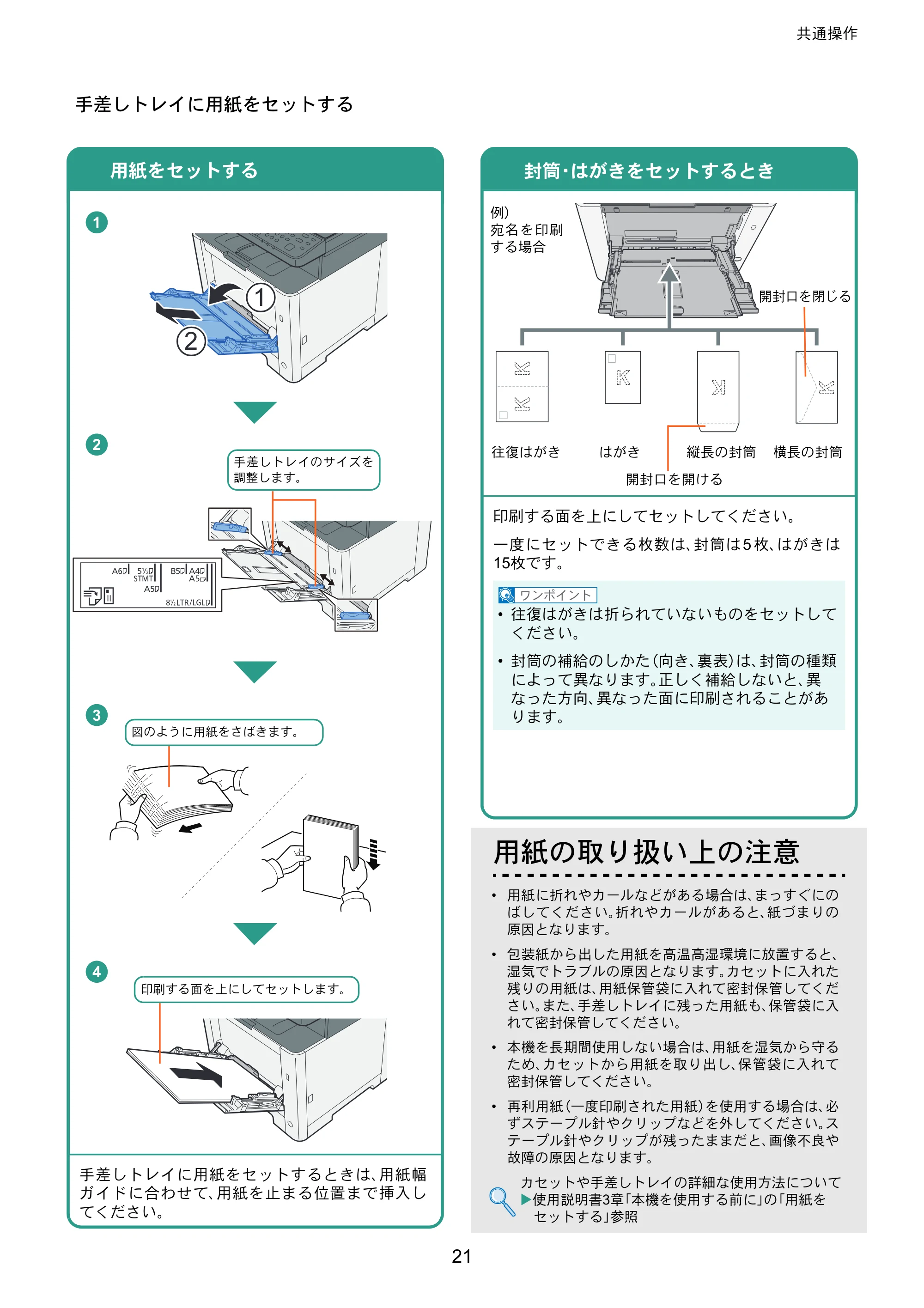 京セラ ECOSYS M5526cdw ECOSYS M5526cdw クイックガイド — 原本ページ — 21ページ