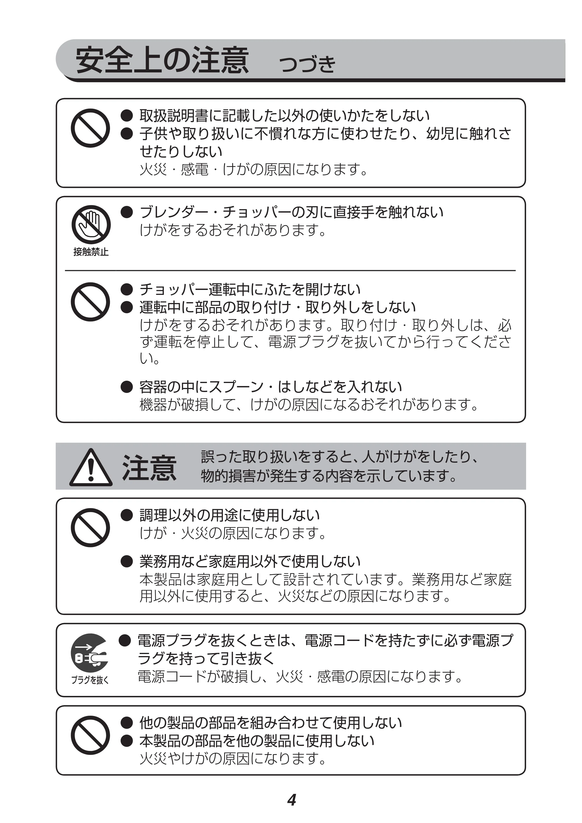 アイリスオーヤマ IHB-602 取扱説明書 — 原本ページ — 4ページ