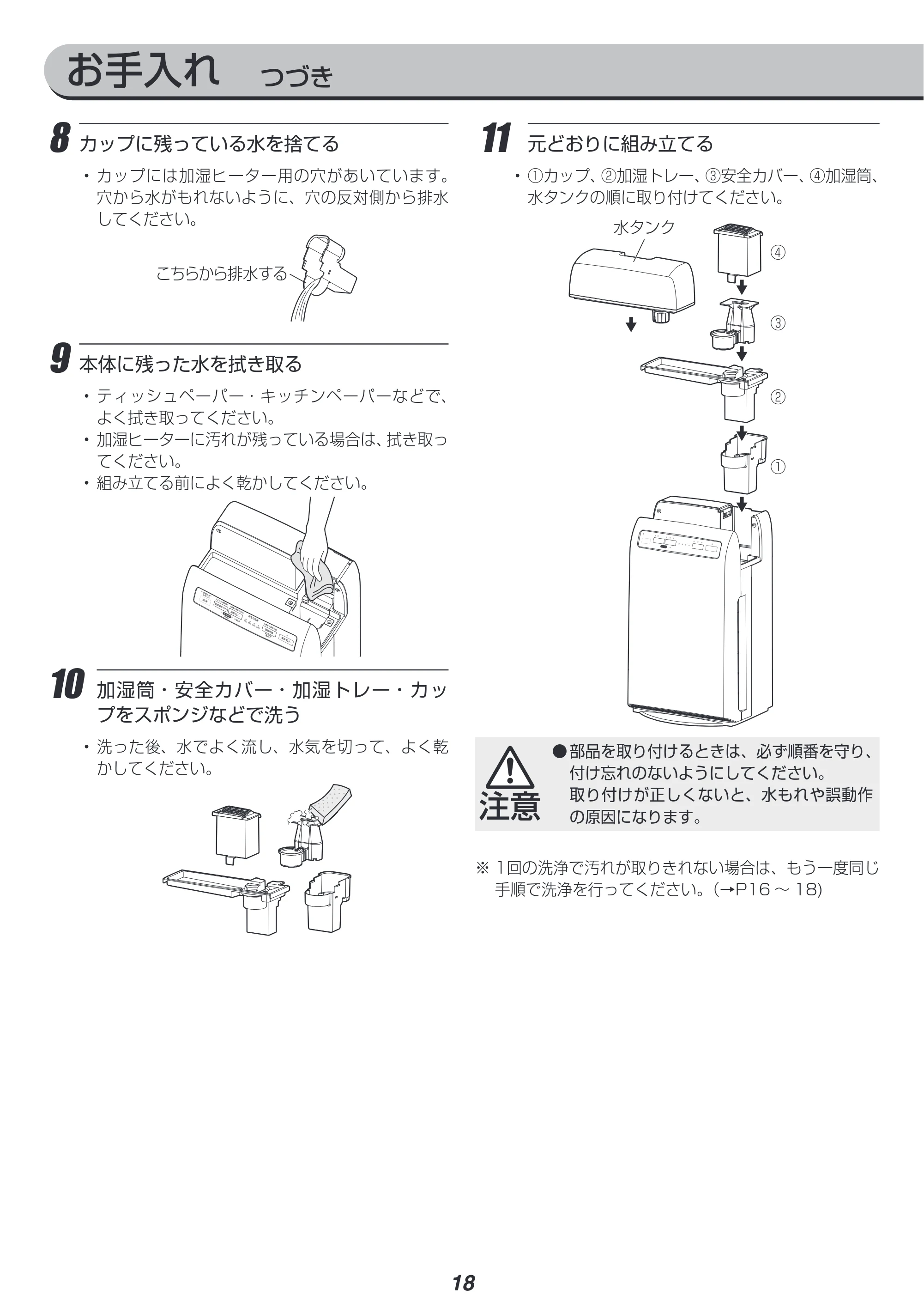 アイリスオーヤマ RHF-253 取扱説明書 — 原本ページ — 18ページ