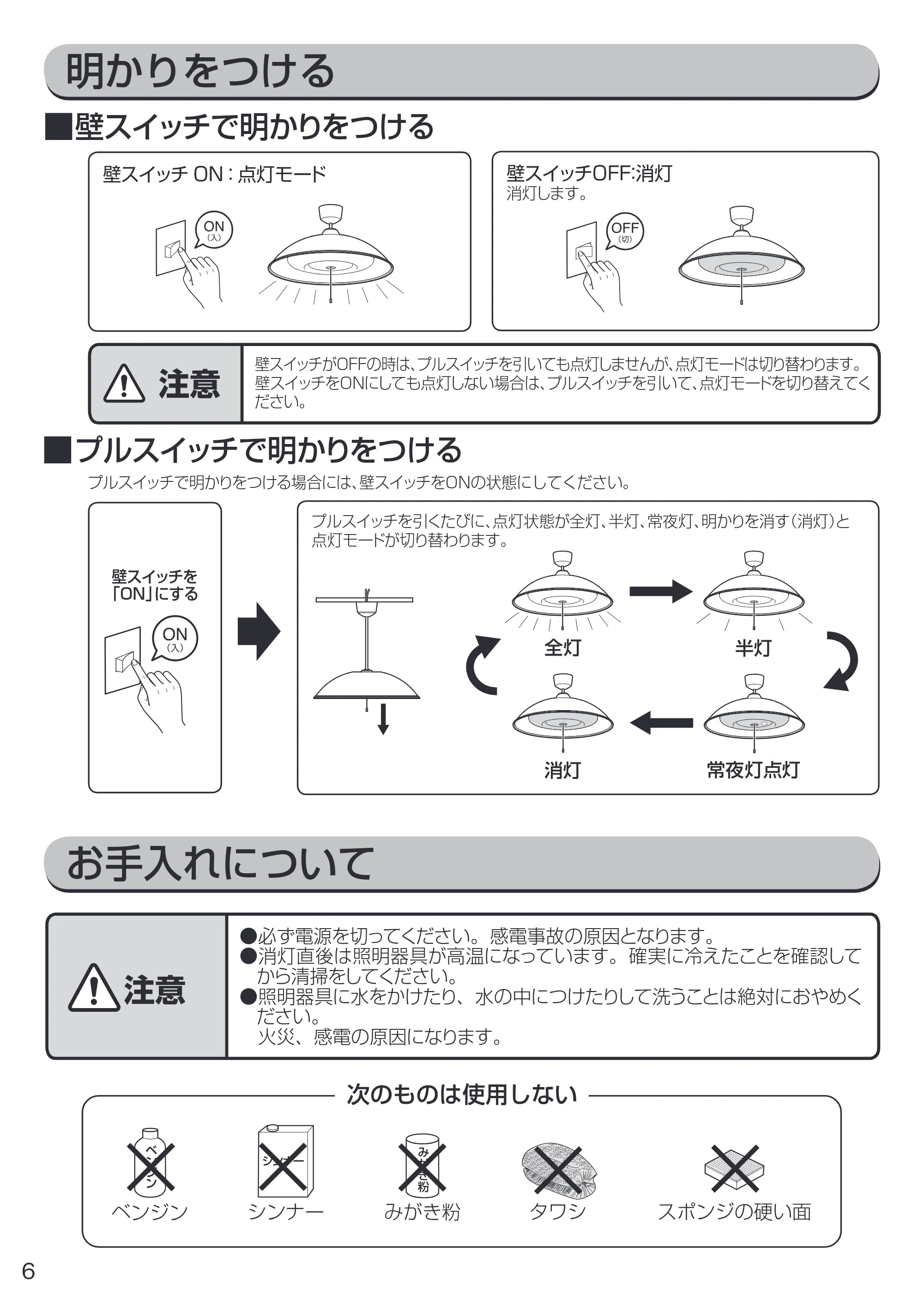 アイリスオーヤマ PLM8D-YF 取扱説明書 — 原本ページ — 6ページ