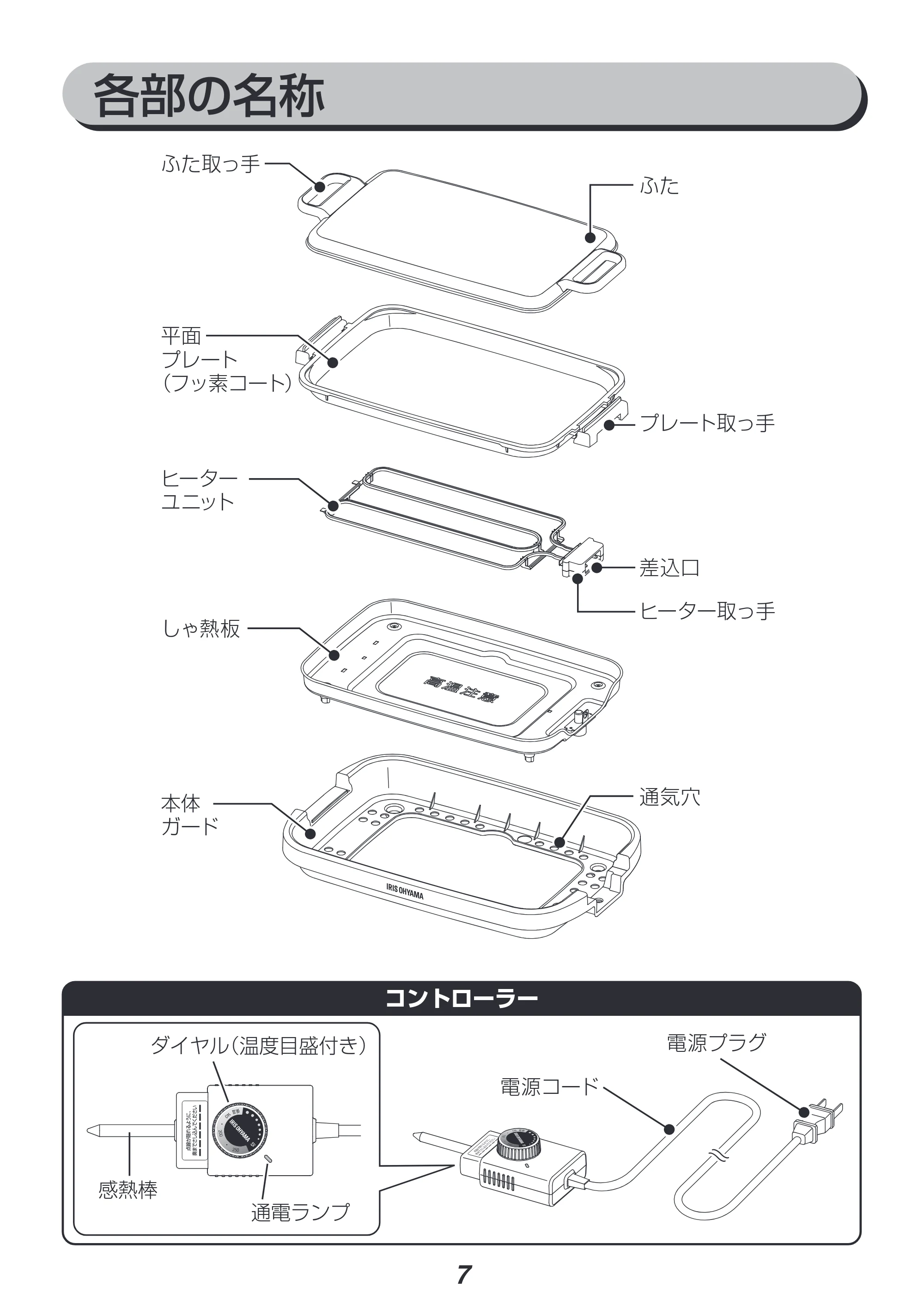 アイリスオーヤマ SWHP-011 取扱説明書 — 原本ページ — 7ページ