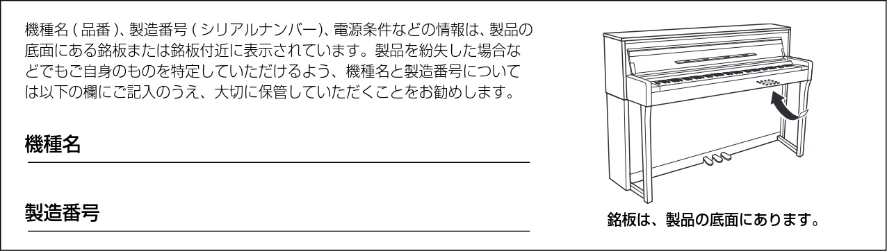 ヤマハ CLP-785 / CLP-775 / CLP-745 CLP-785/CLP-775/CLP-745/CLP-735 取扱説明書 — 付属品(お確かめください) — 図版 2-1 — 2ページ