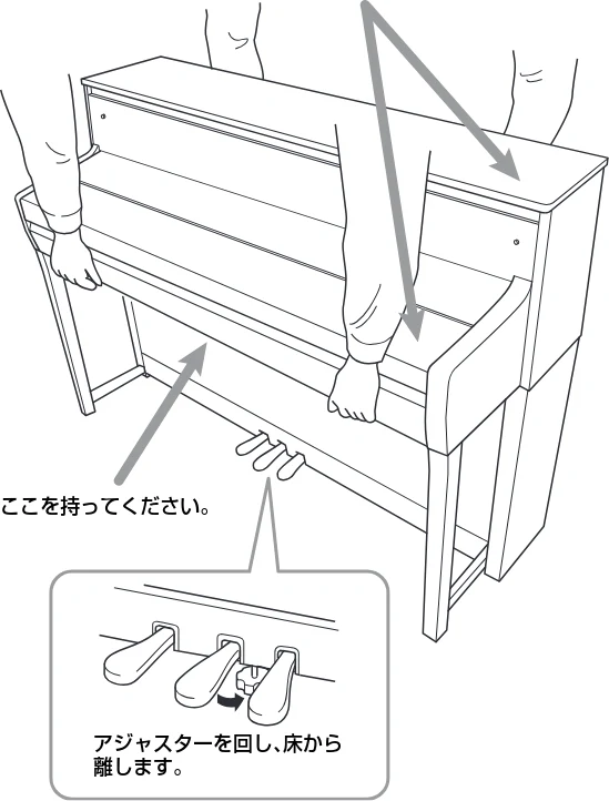 ヤマハ CLP-785 / CLP-775 / CLP-745 CLP-785/CLP-775/CLP-745/CLP-735 取扱説明書 — クラビノーバを組み立てる — 図版 113-1 — 113ページ