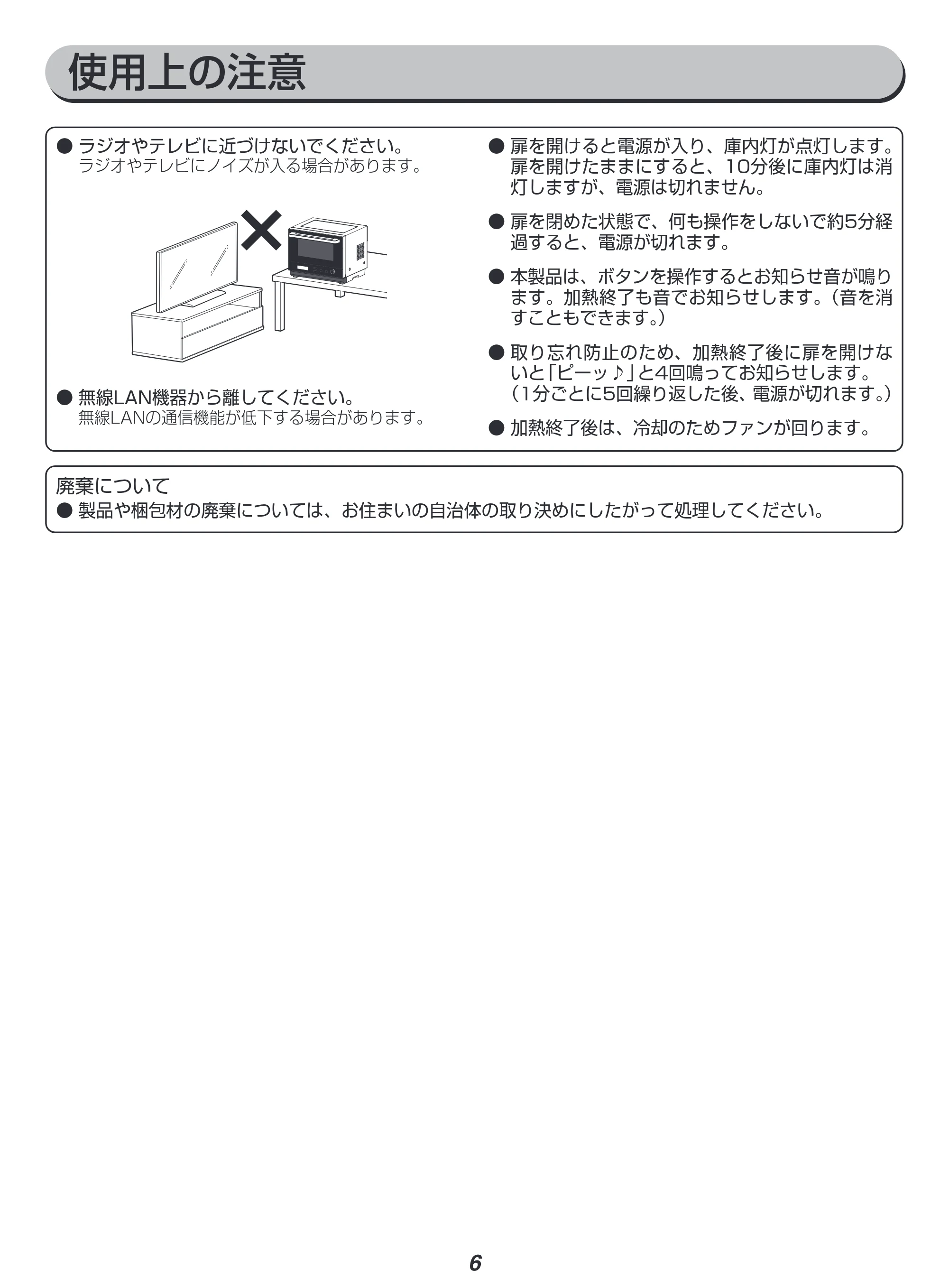 アイリスオーヤマ MO-FS3001 取扱説明書 — 原本ページ — 6ページ