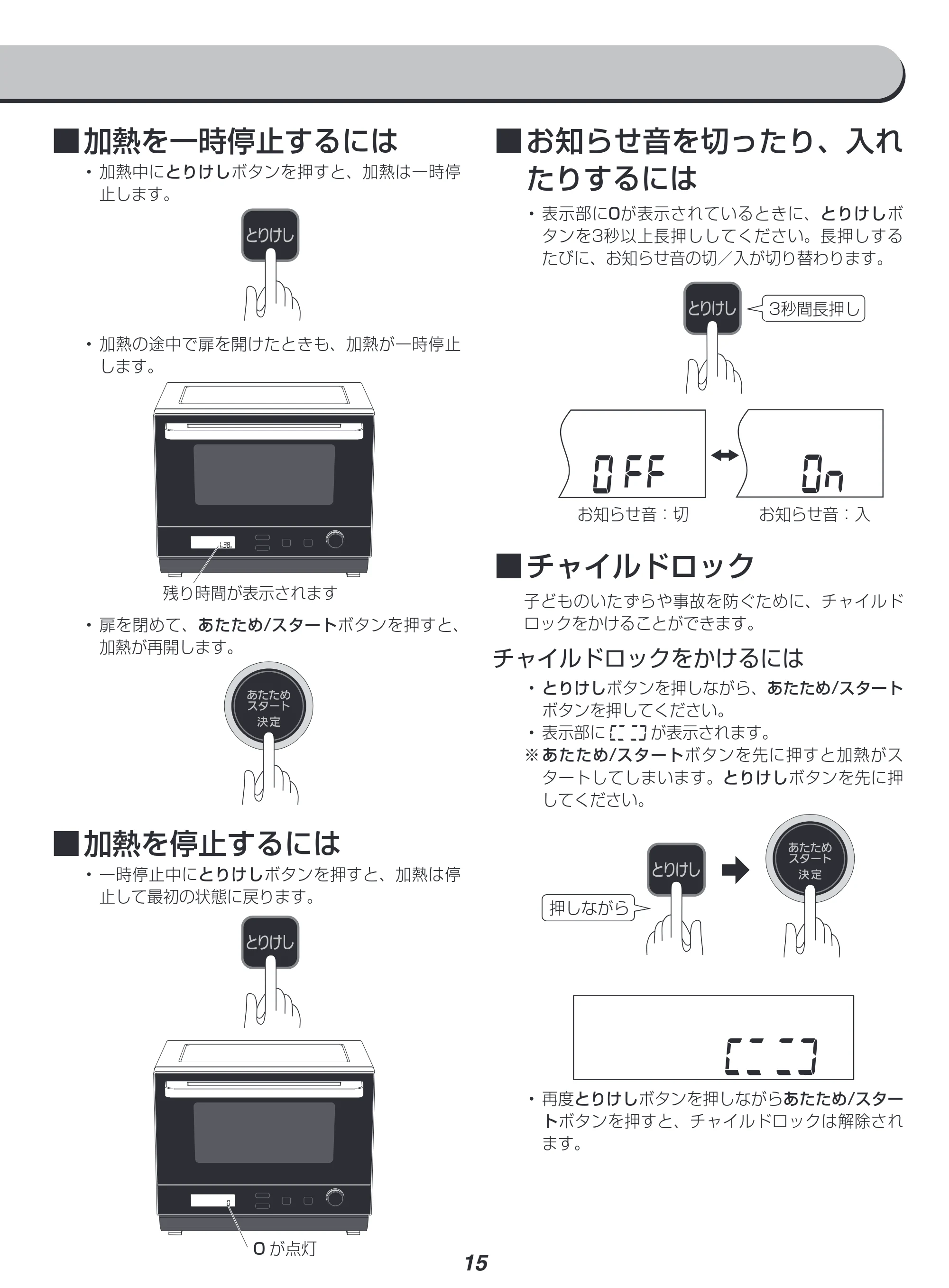 アイリスオーヤマ MO-FS3001 取扱説明書 — 原本ページ — 15ページ