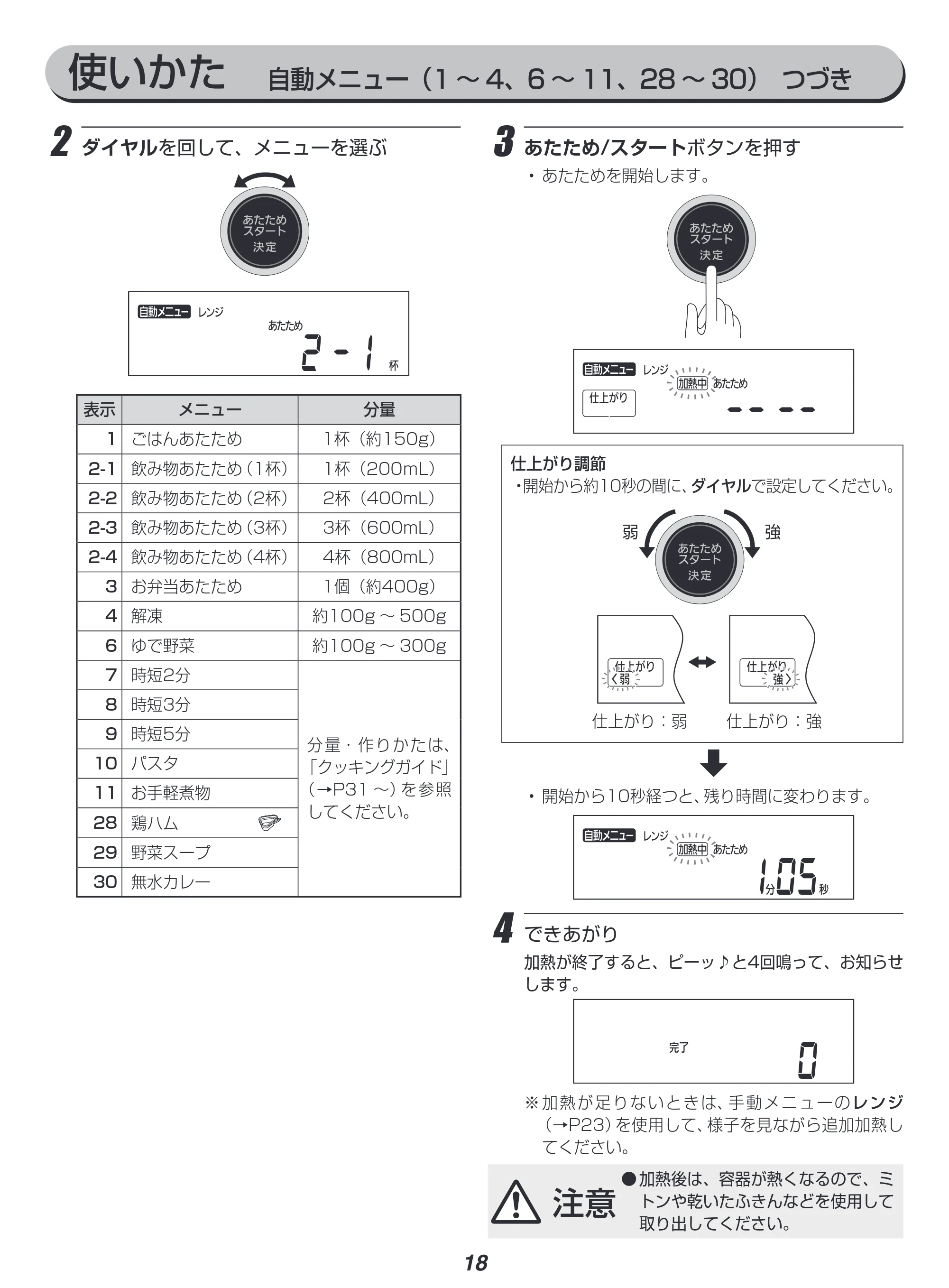 アイリスオーヤマ MO-FS3001 取扱説明書 — 原本ページ — 18ページ